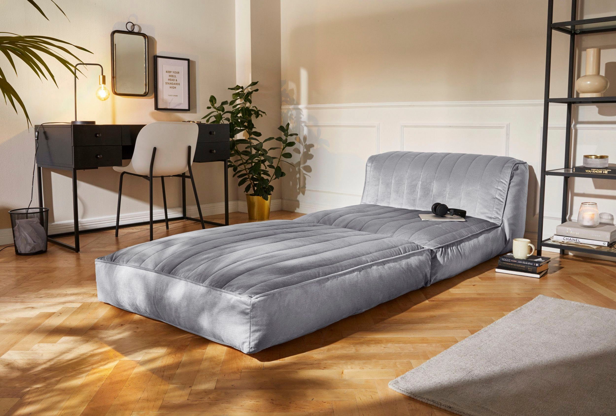 Home affaire Relaxsessel Polly, Loungesessel mit Schlaffunktion, perfekt als Gästebett, Daybed