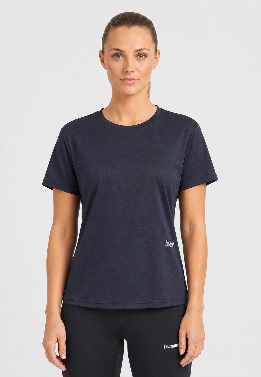 hummel T-Shirt Rundhals Kurzarm Regular Fit 2er-SetEinfarbig Sportlicher Look (2-tlg) hmlPULSE WORKOUT W T-SHIRT S/S