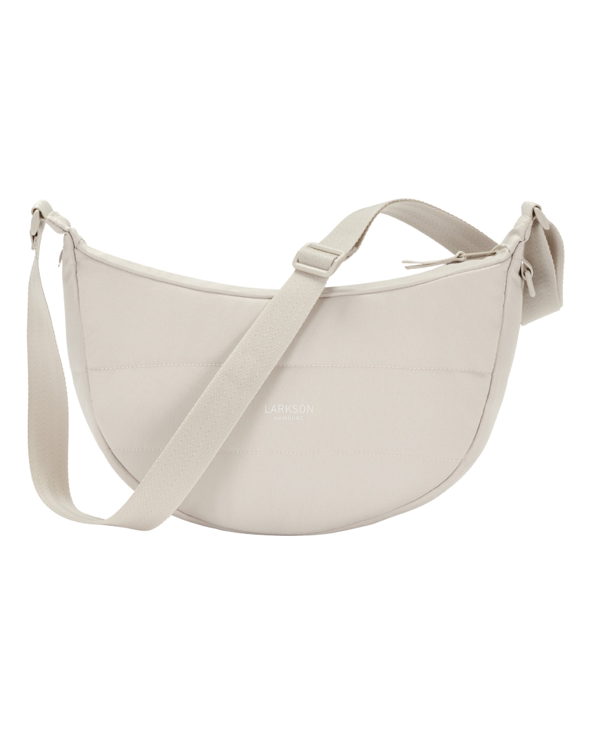 LARKSON Umhängetasche Emma Small Half Moon Bag, Kleine Puffer Halbmondtasche