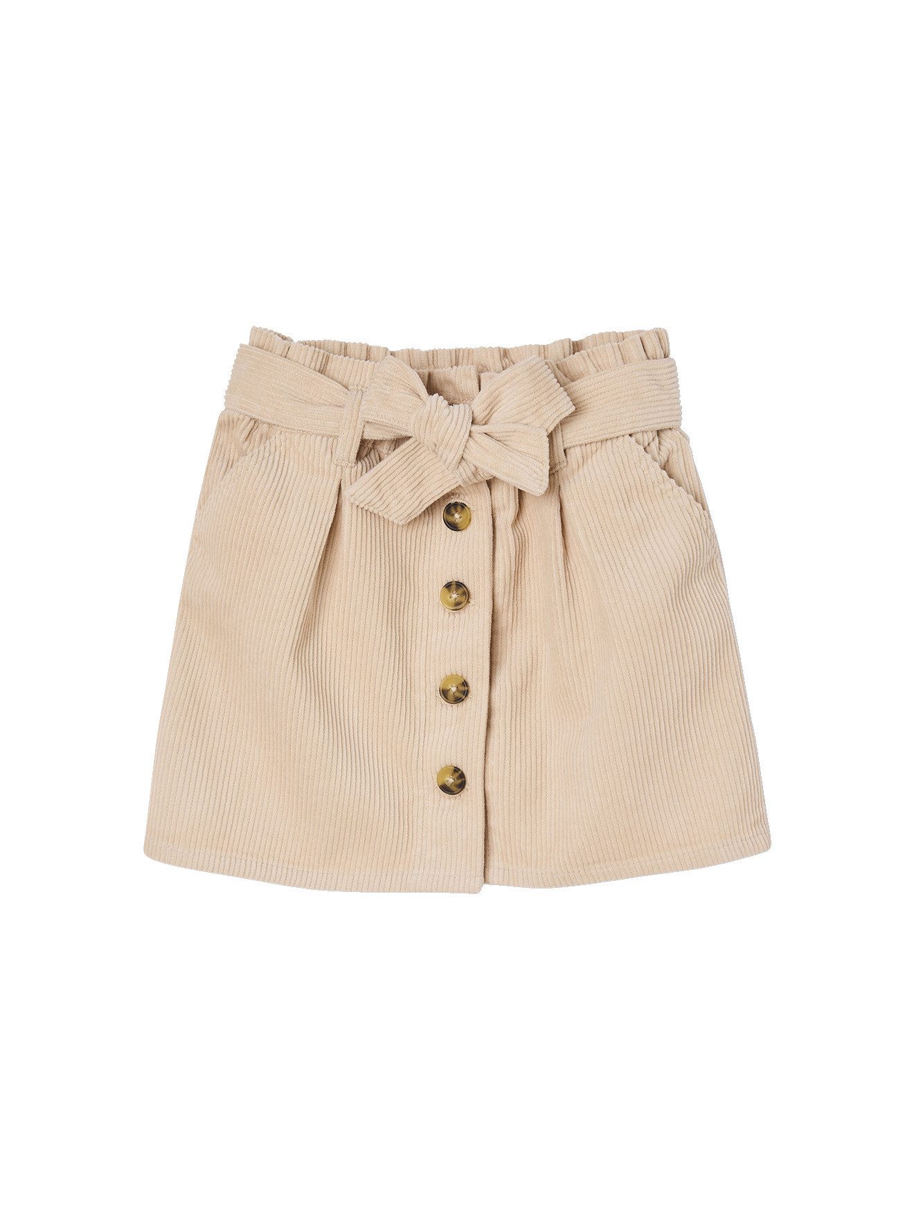 vertbaudet Minirock Mädchen Paperbag-Rock, Cord Bundweite verstellbar