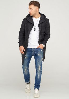 behype Strickjacke ELIJA mit gemütlicher Kapuze