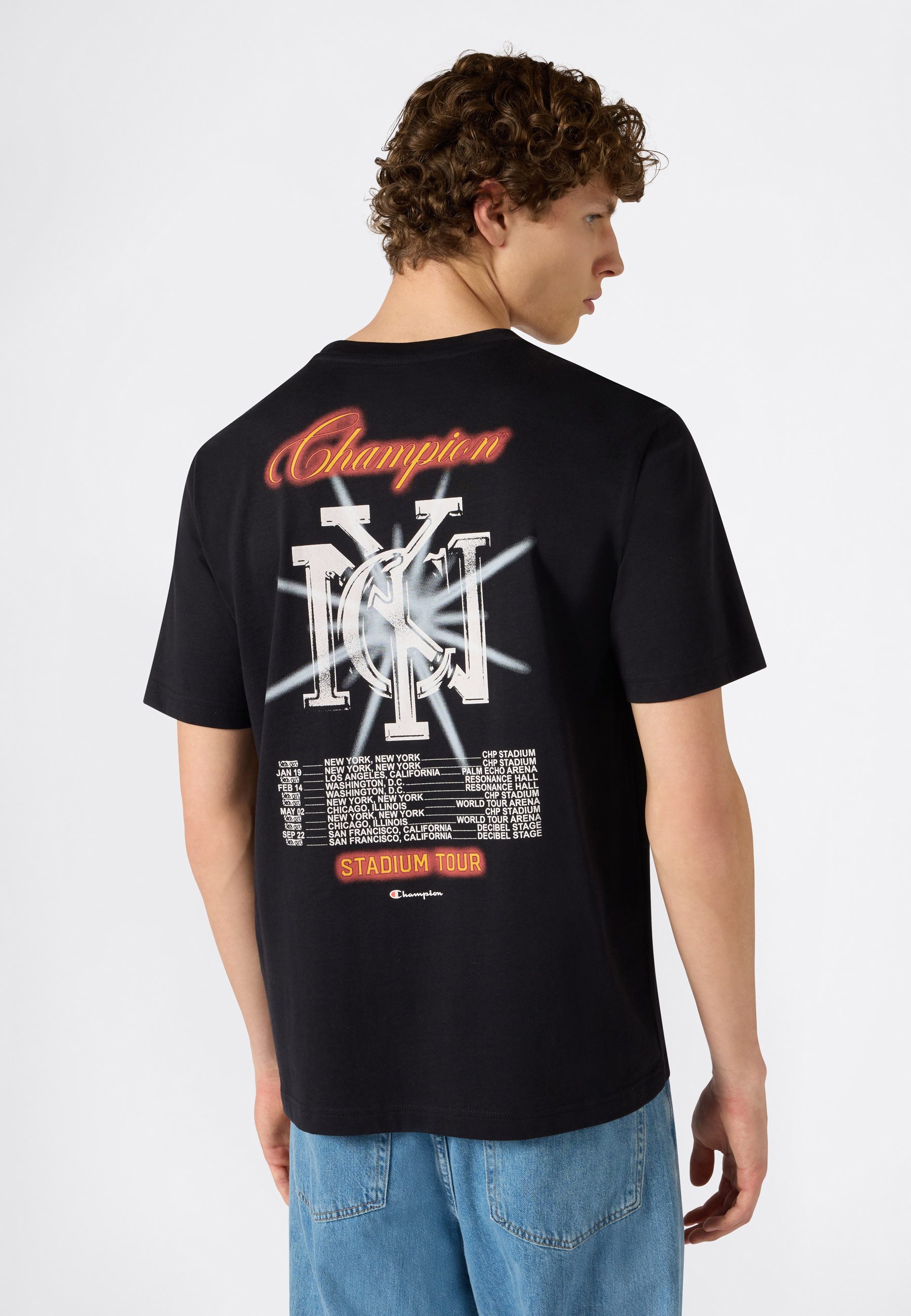 Champion T-Shirt Graphic Crewneck T-Shirt mit grafischem Design, für Erwachsene, aus Baumwolle