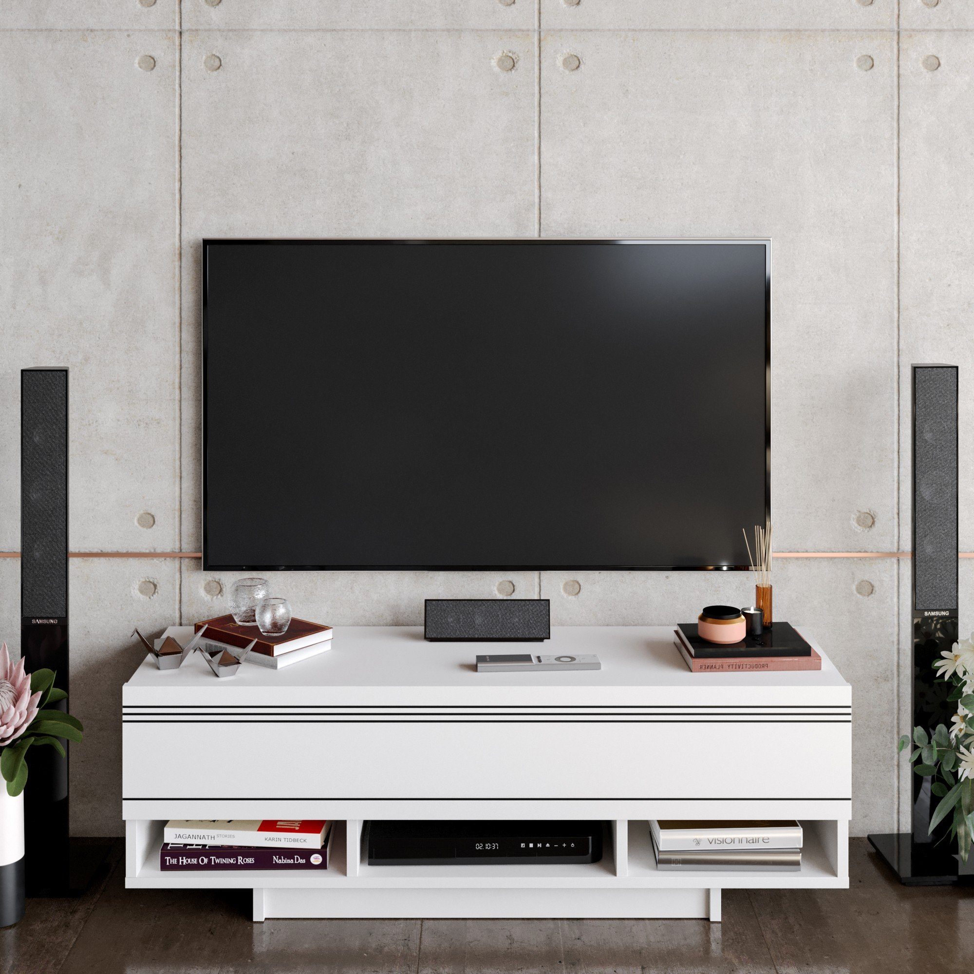 Skye Decor TV-Schrank Schränke, 36,8x120x40 cm, 100% Melaminbeschichtete Partikelplatte