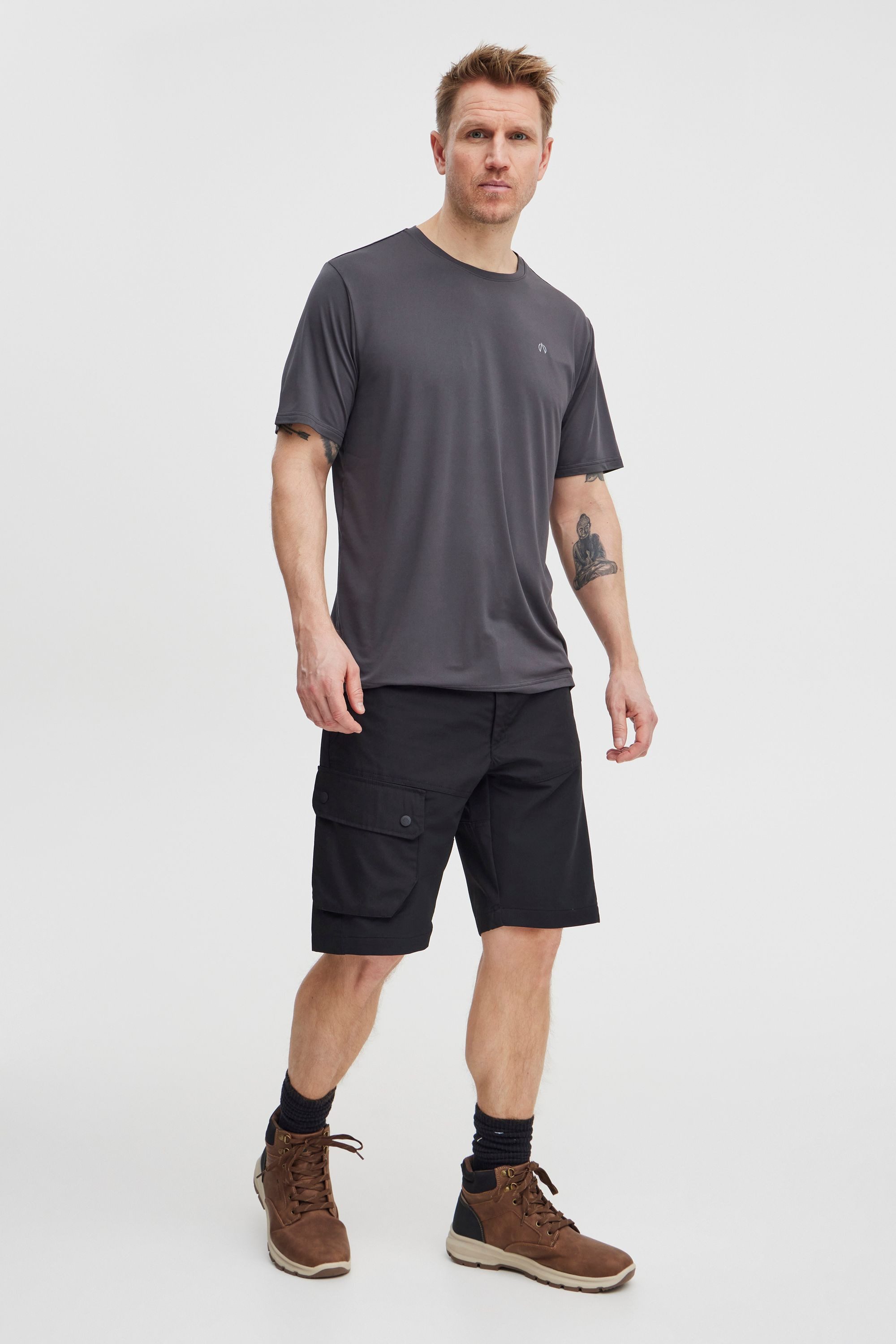 North Bend T-Shirt NBTergo Sportliches T-Shirt mit reflektierendem Logoprint