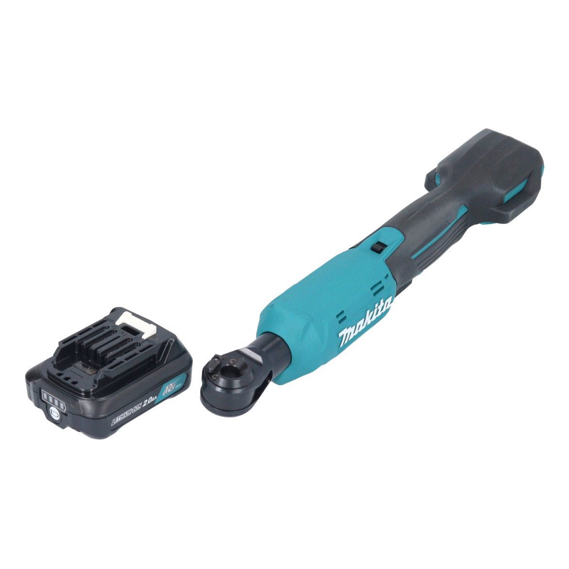 Makita Umschaltknarre WR 100 DA1 Akku Ratschenschrauber 12 V 47,5 Nm 1/4" 3/8" + 1x Akku