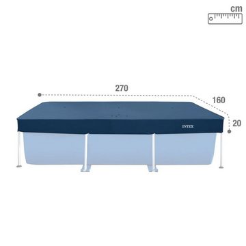 Intex Pool-Abdeckplane Poolabdeckung Intex Marineblau 260 x 30 x 160 cm rechteckig 6 Stück