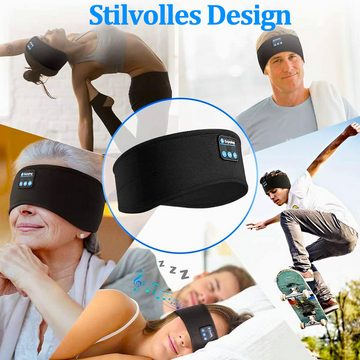 Avisto Schlafmaske mit Bluetooth-Musik100% Blackout-Effekt 3D Augenmaske, mit ergonomischem Design Schlafmaske Einstellbare, Augenbinde Bluetooth 5.0 Kopfband Headset Schlafbrille
