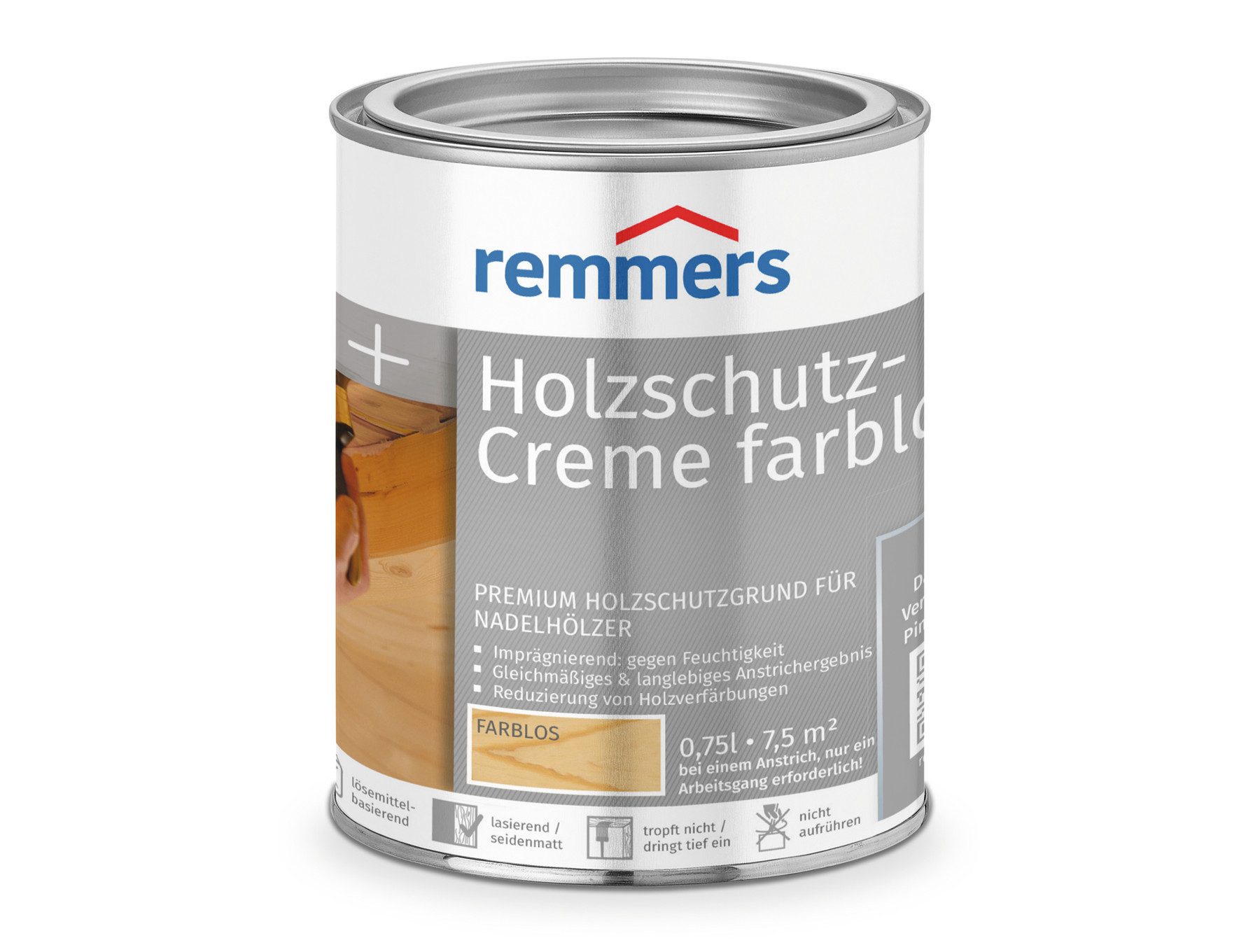 Holzschutzlasur Holzschutz-Creme farblos 0,75 Liter