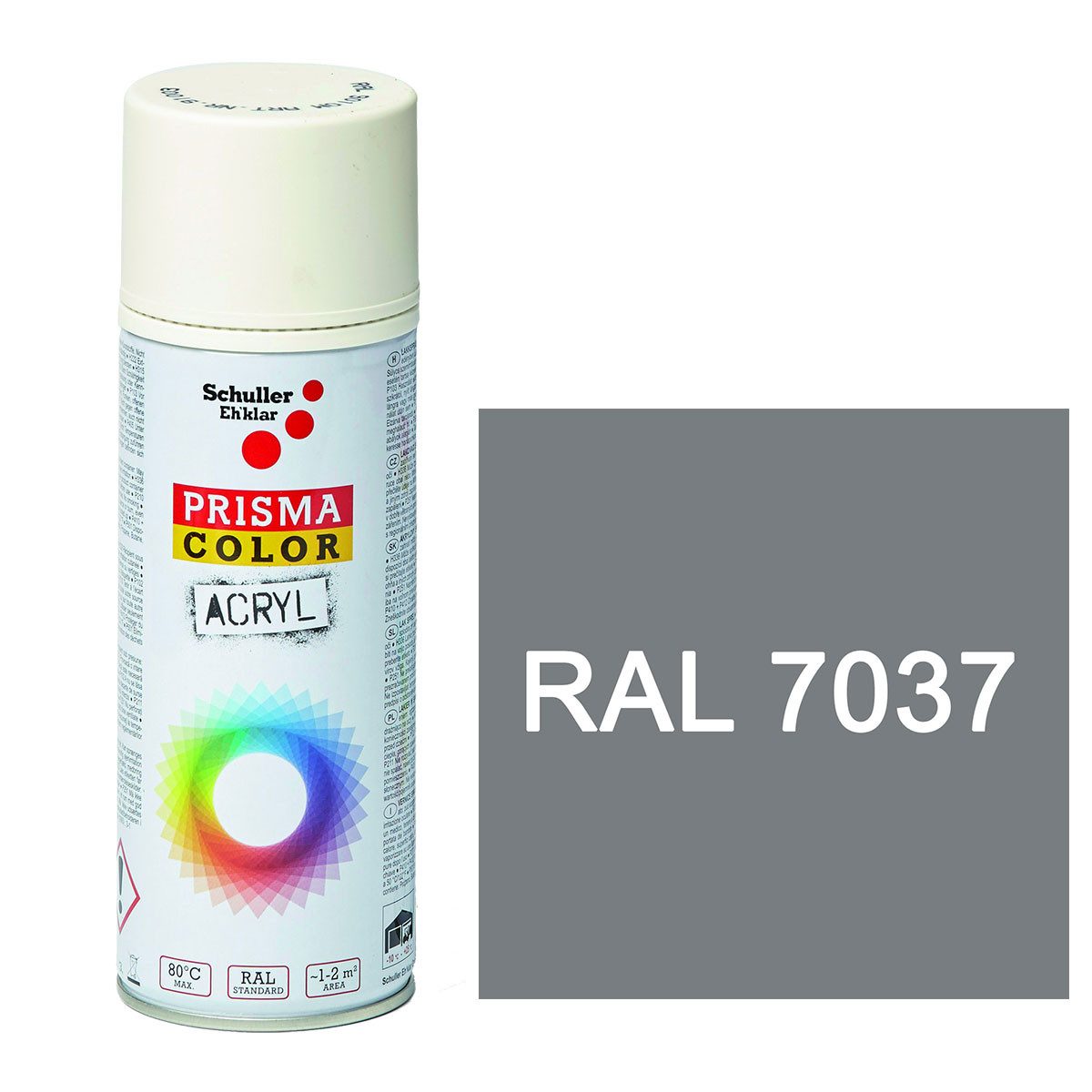 DD Composite Harzfarbe PRISMA COLOR Lackspray 400ml RAL7037, schnelltrocknender Acryllack