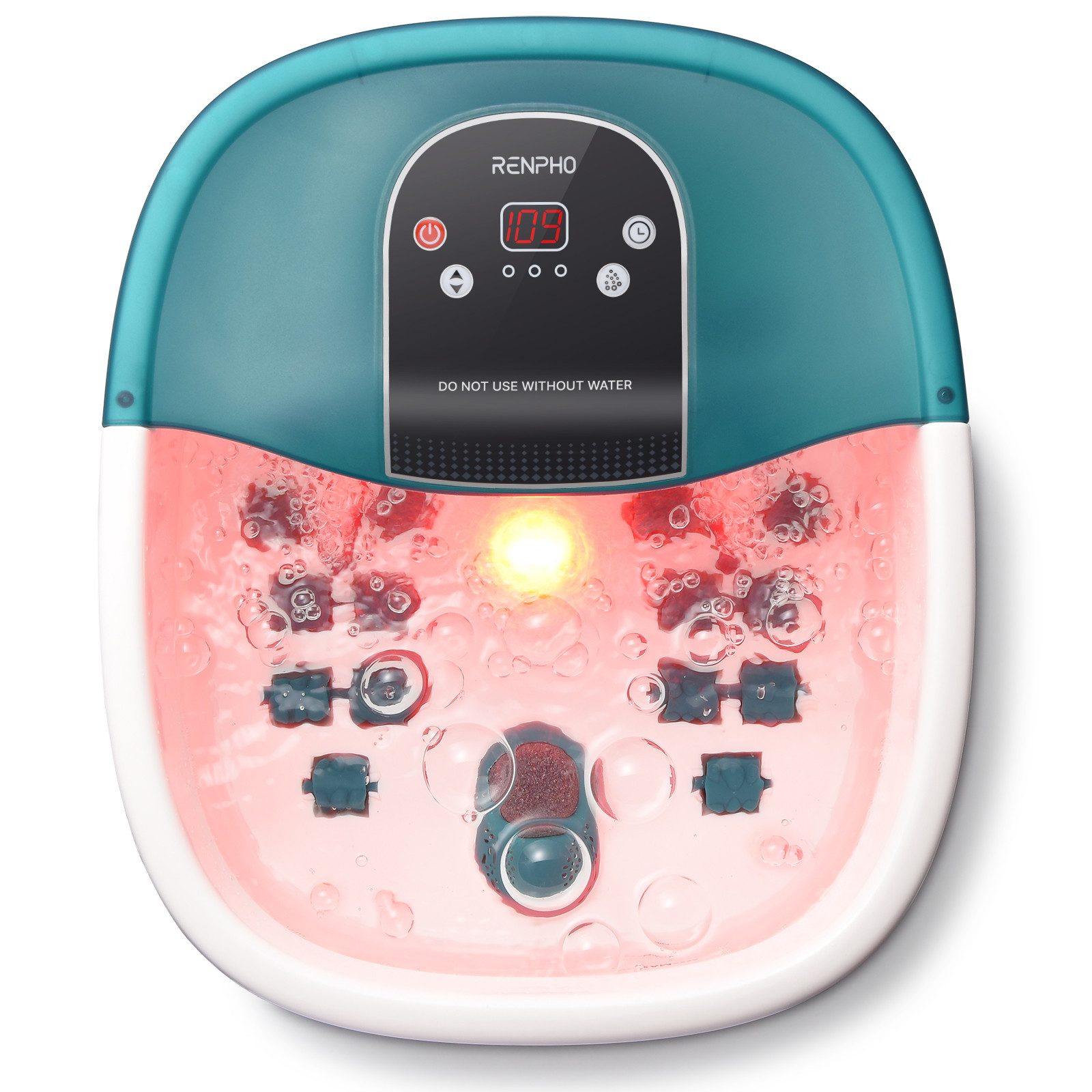 RENPHO Fußmassagegerät Fußbad mit Massagefunktion, Verwöhnende Thermalentspannung für die Füße