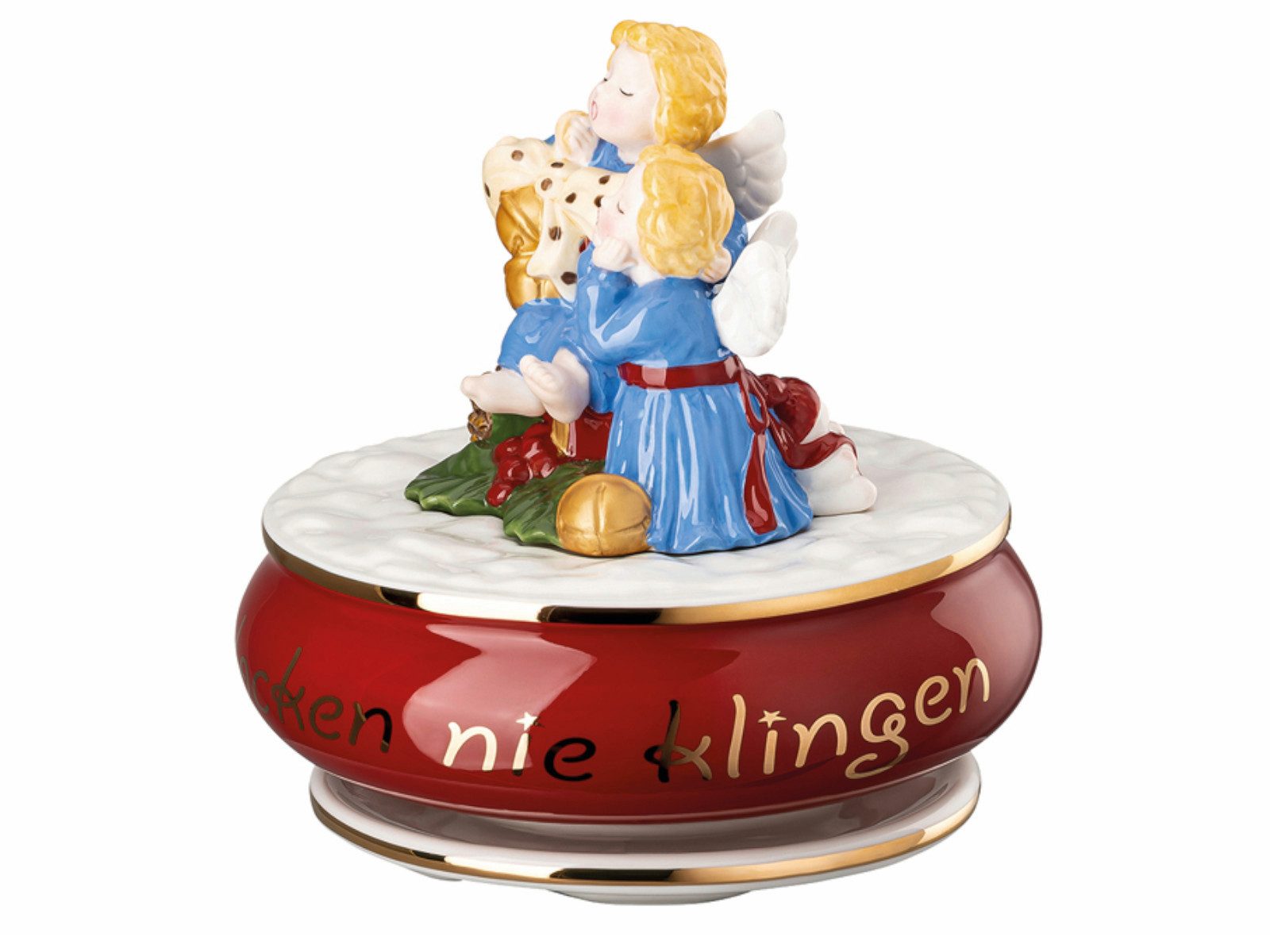 Hutschenreuther Weihnachtsfigur Sammelserie 2024 Süßer die Glocken nie klingen Spieluhr
