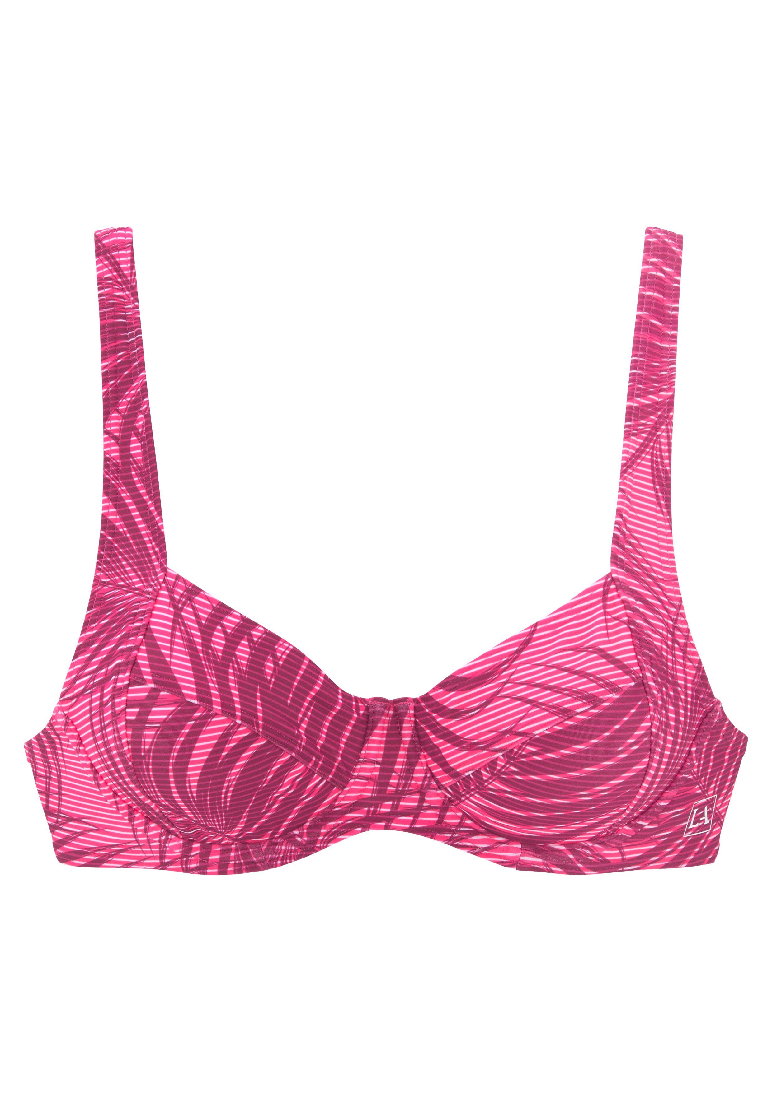LASCANA ACTIVE Bügel-Bikini-Top Coal, im Mustermix günstig online kaufen