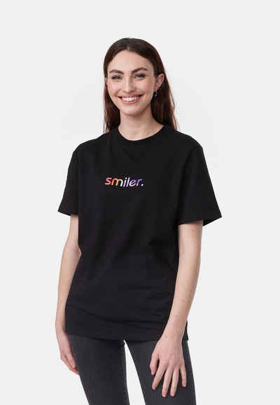 smiler. T-Shirt laugh. mit Label-Applikationen