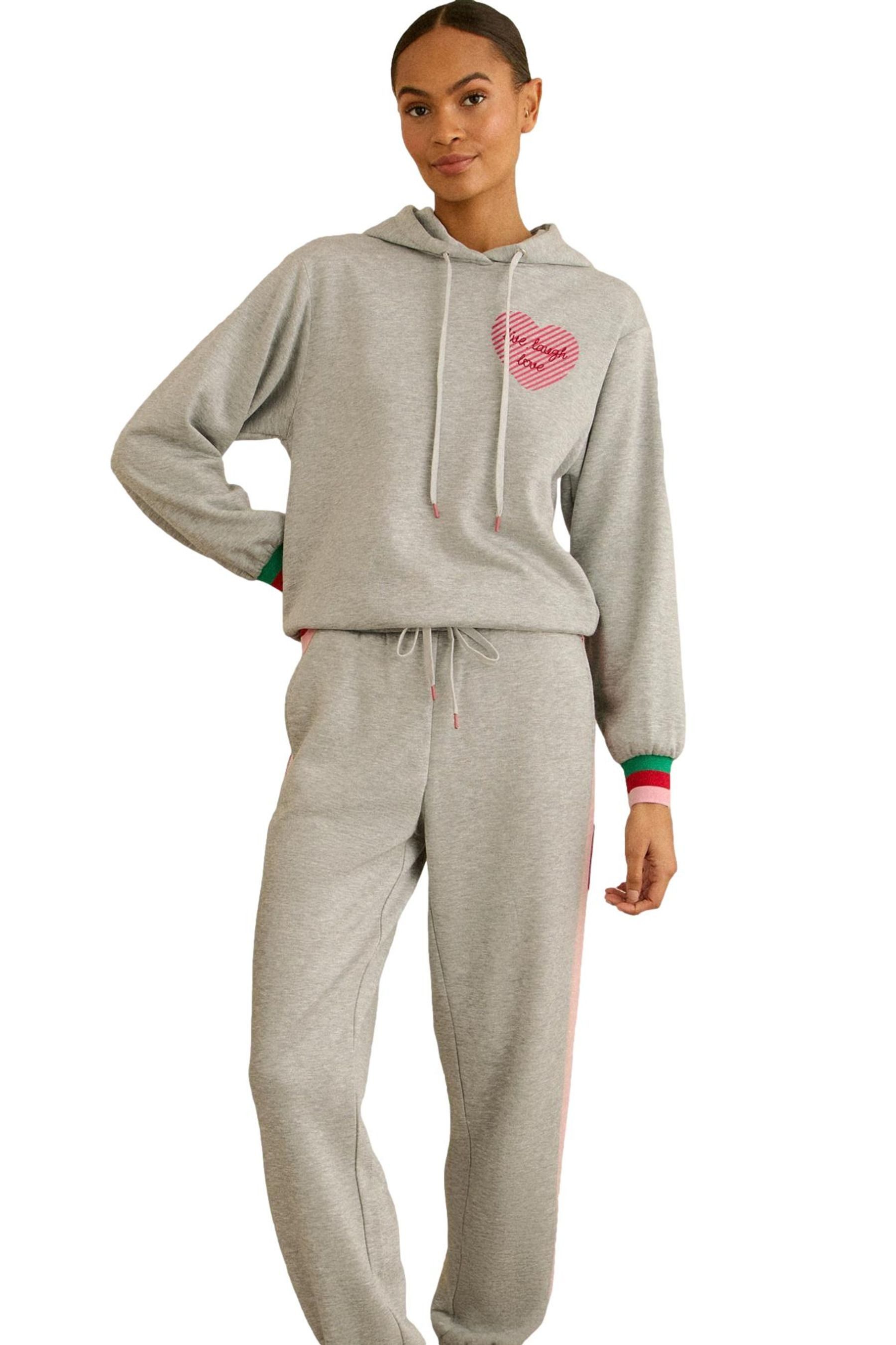 Kapuzenpullover Love & Roses Loungewear-Hoodie aus Jersey
