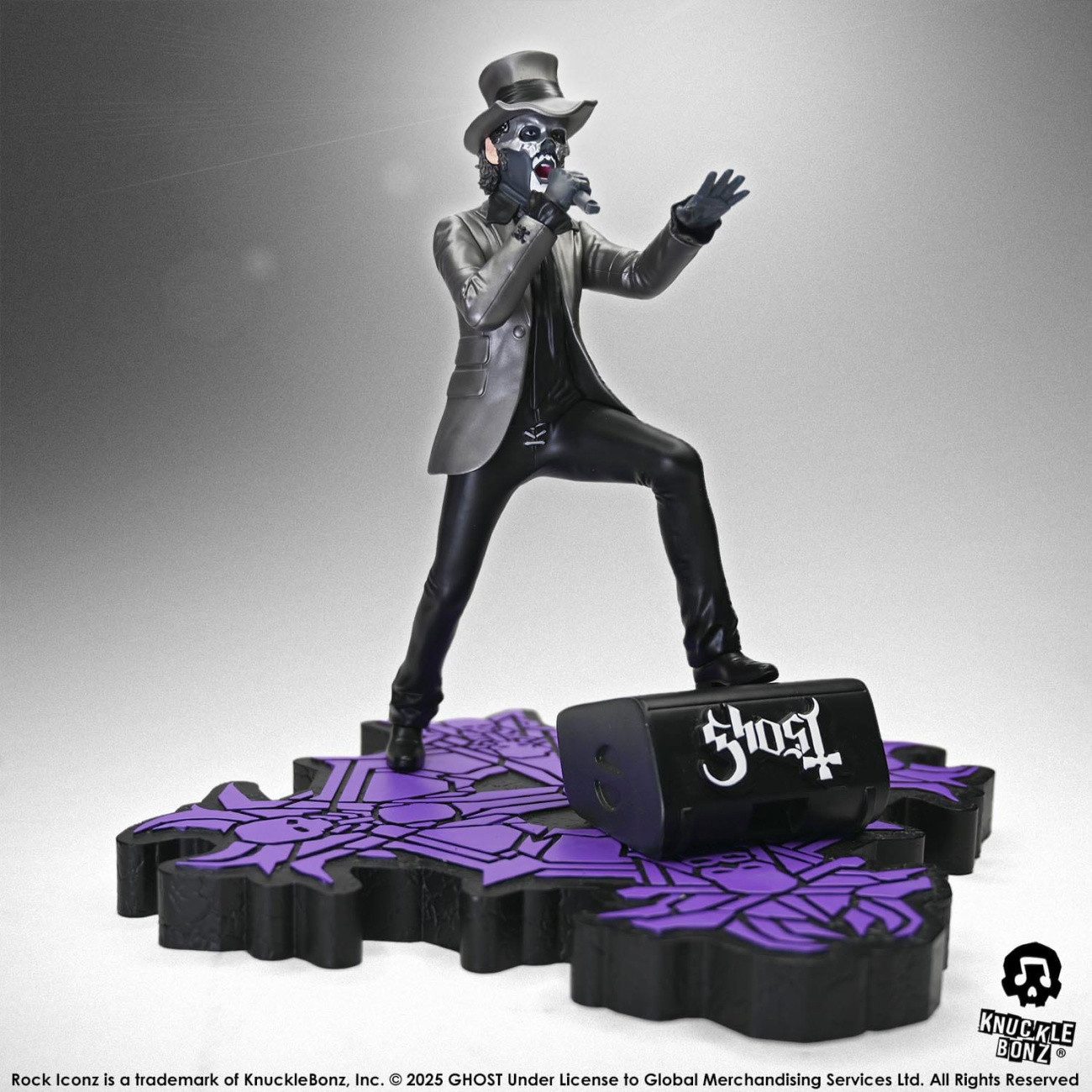 Knucklebonz Merchandise-Figur Ghost Rock Iconz Statue Papa V Perpetua Top Hat 22 cm