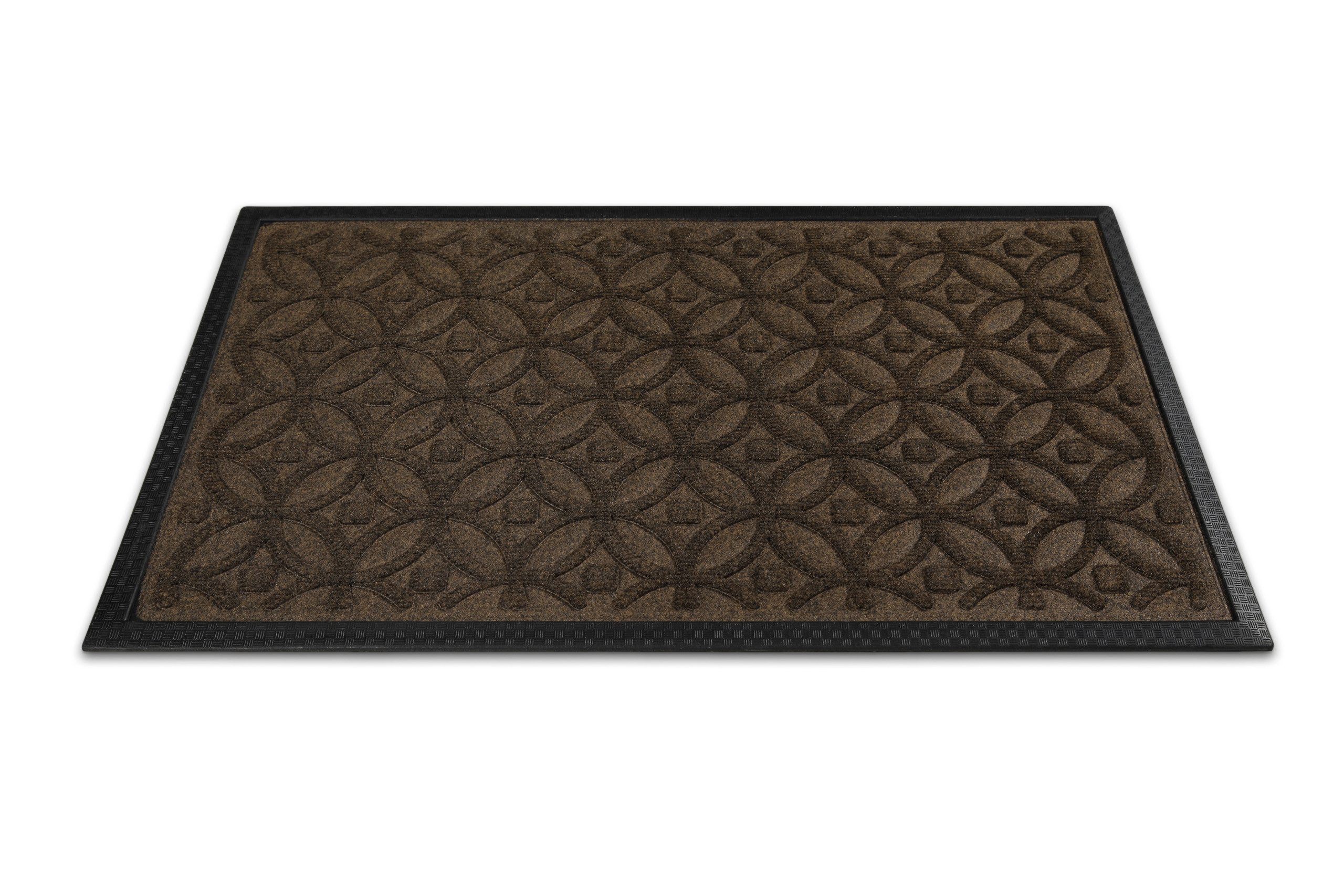 Wecon home Fußmatte Midnight Mosaic, rechteckig, Höhe: 4 mm, pflegeleicht, rutschfest, Ornamente, Innen & Außen, Schmutzfangmatte