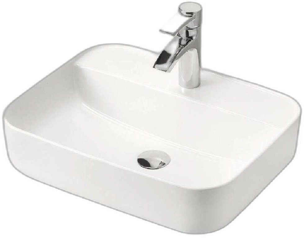 Xlmoebel Waschbecken Keramik Waschbecken in Weiß mit klassischem italienischem Design (1-St), Hergestellt in Europa