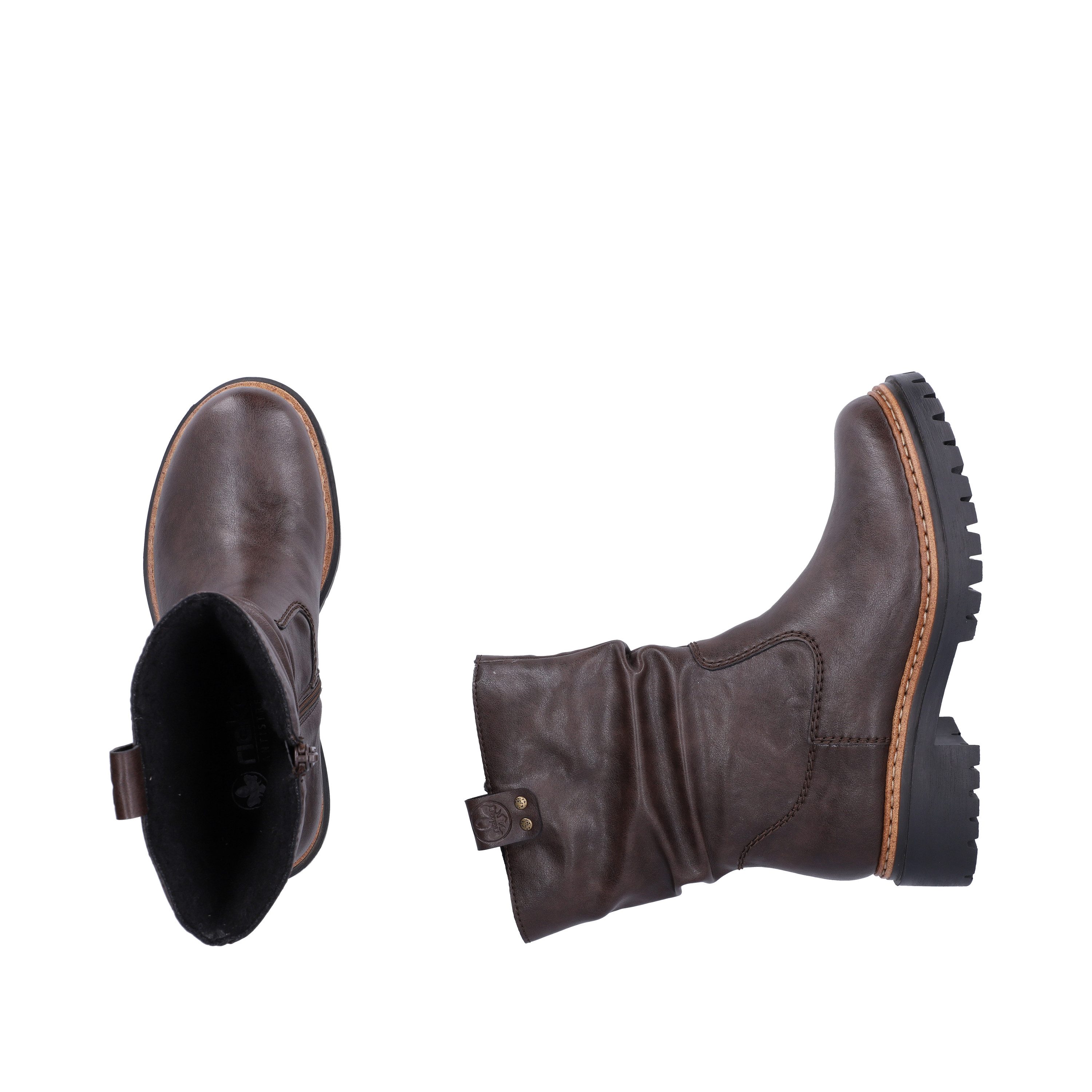 Rieker Winterstiefelette Boots mit Innenreißverschluss und Profilsohle – Bild 5 von 5