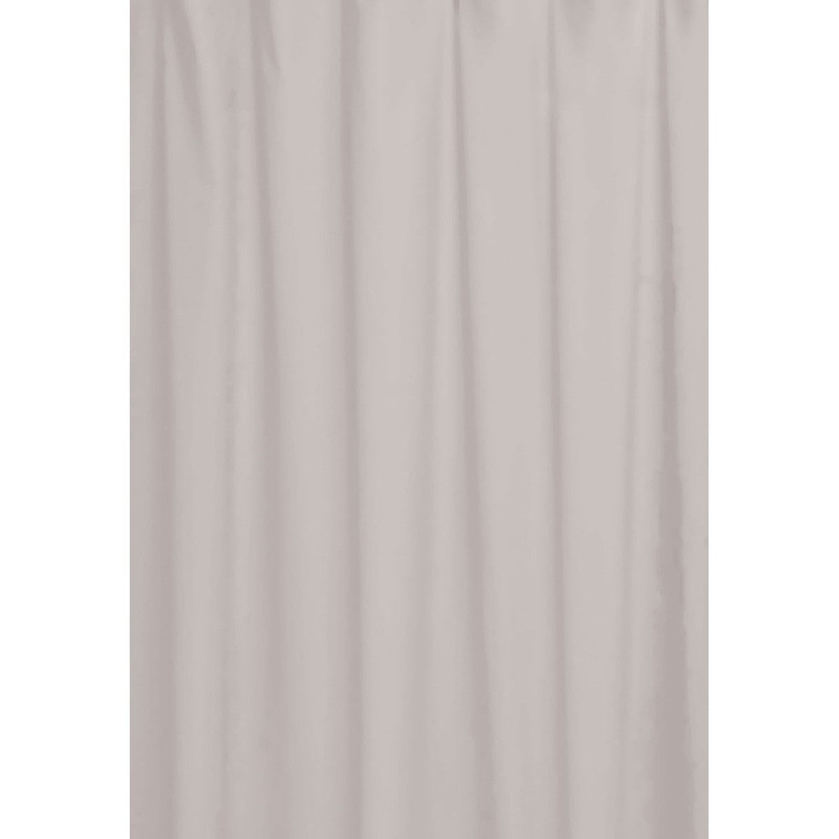 Euroshowers GmbH Duschvorhang Neutral Sandgrau 180 × 200 cm Polyester mit 12 Ringen Breite 180 cm