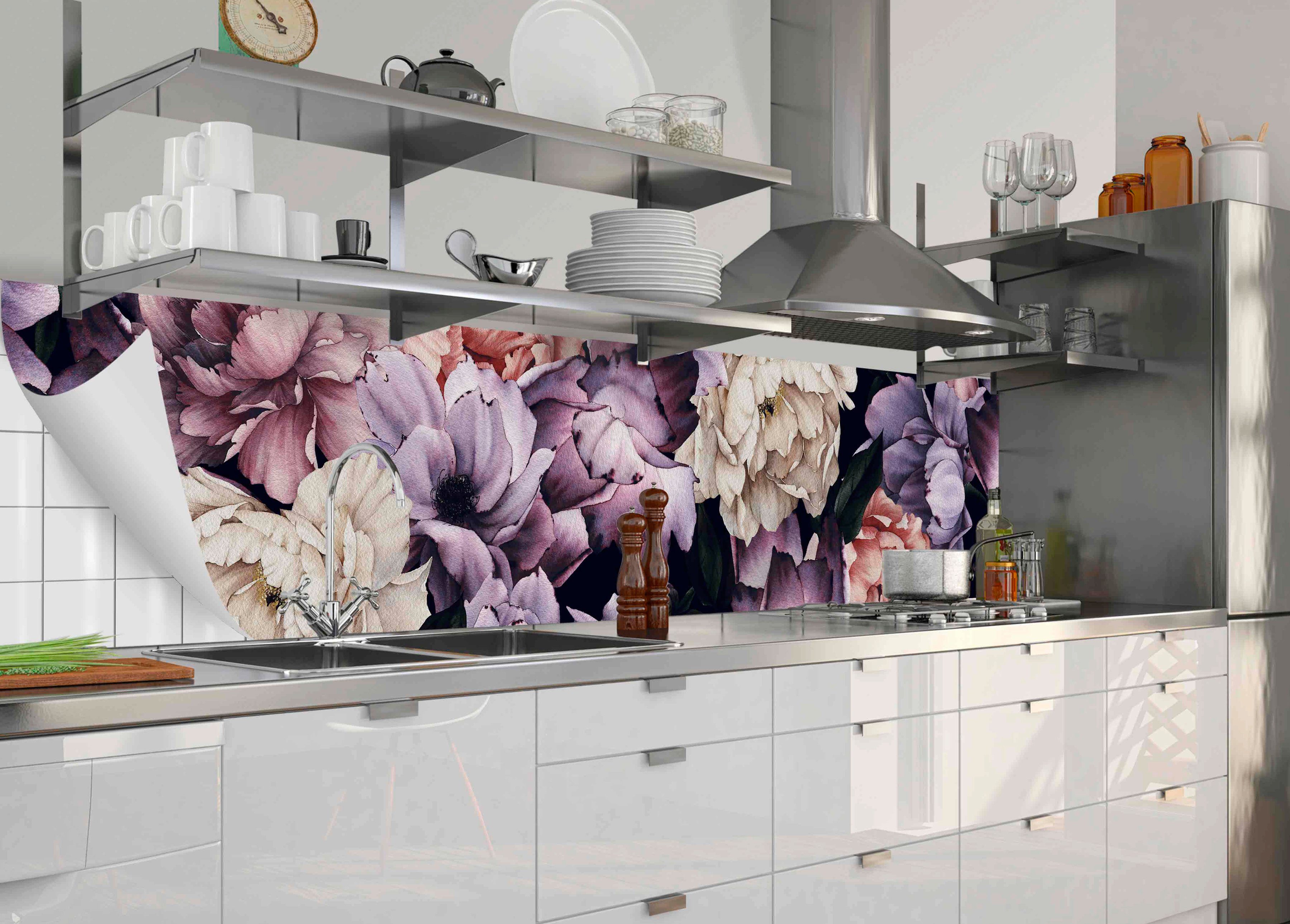 Küchenrückwand-Folie MySpotti fixy selbstklebende und Noaki, Küchenrückwand (1-tlg), flexible