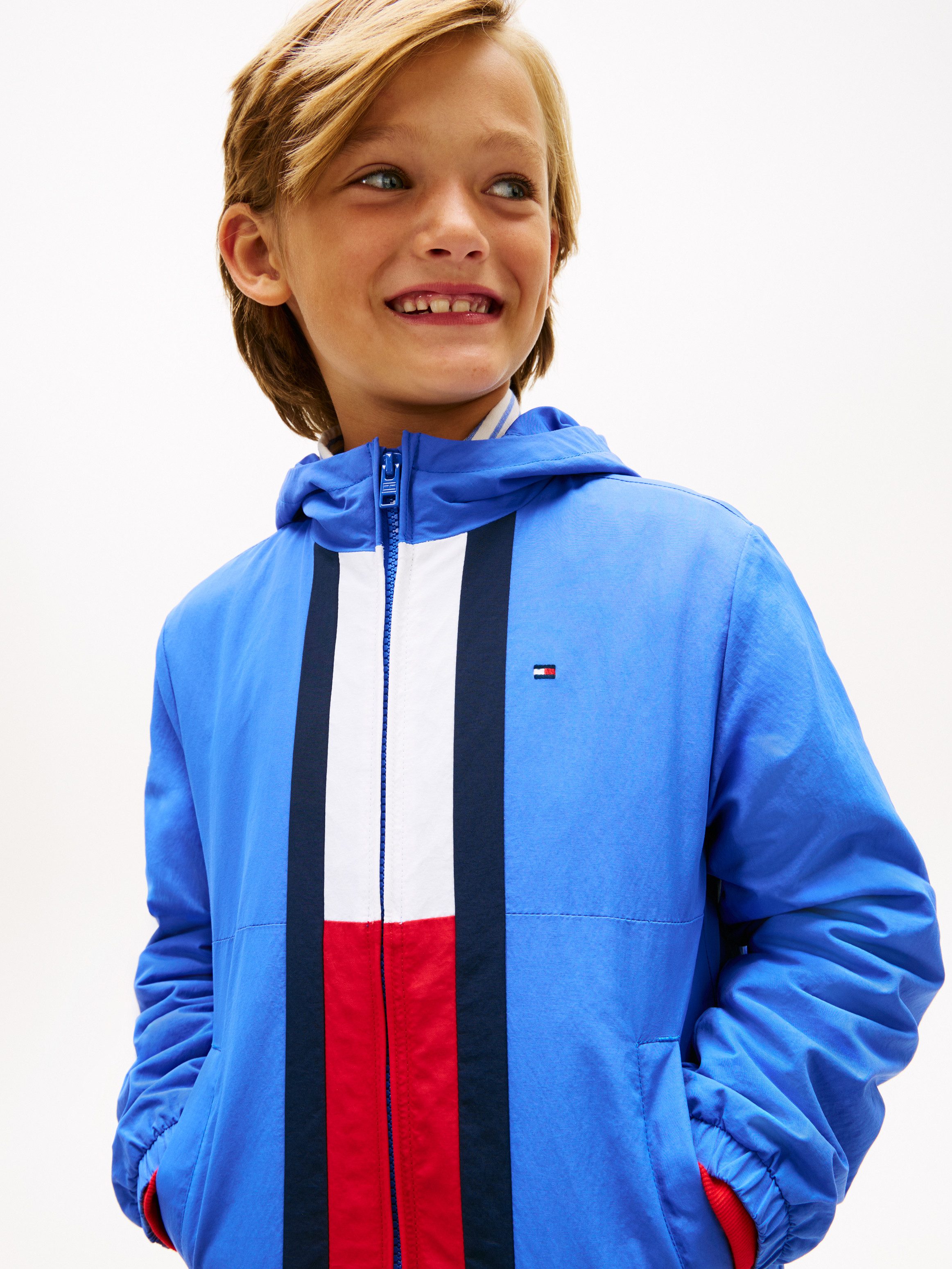 Tommy Hilfiger Outdoorjacke COLOURBLOCK FLAG JACKET Kinder bis 16 Jahre