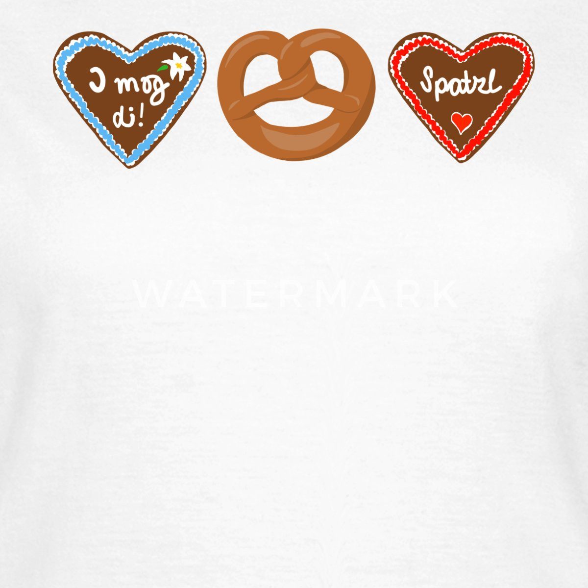 Spreadshirt T-Shirt I Mog Di Lebkuchenherz günstig online kaufen