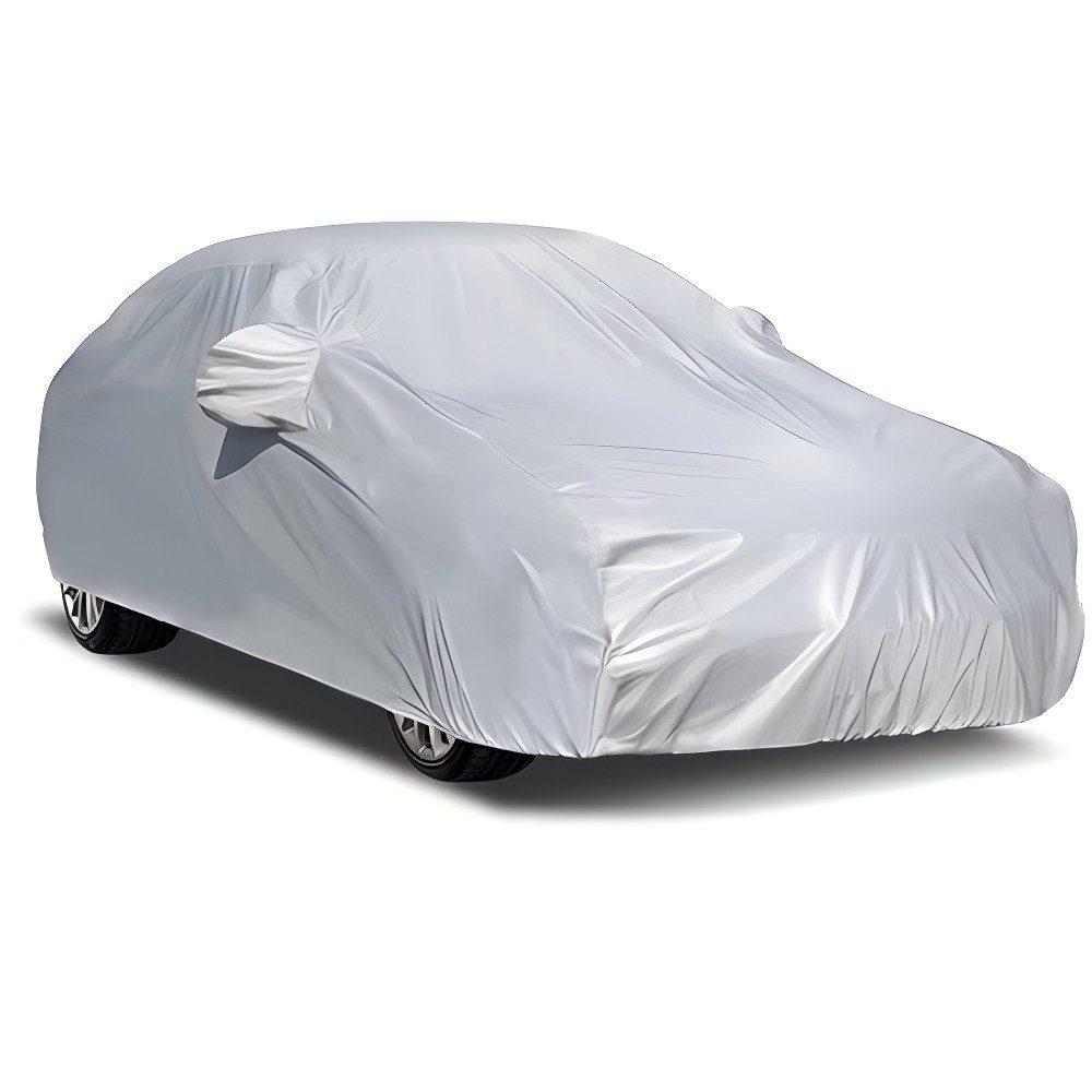 MIBODE Autoplane Autoplane Autoschutzhülle Auto Abdeckplane Car Cover Autoplane Silber
