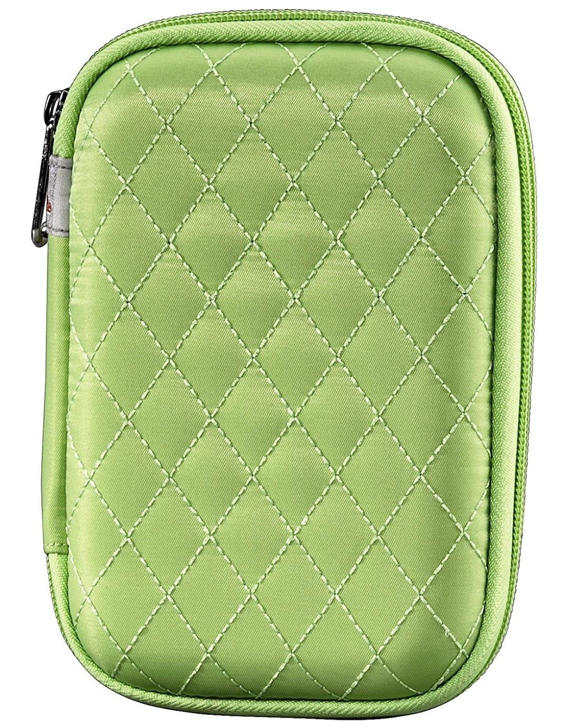 Hama Etui Speicherkarten-Tasche Case Etui Bahia Grün, Etui für 8x SD SDHC  MMC xD CF MS Karte, USB-Sticks und 6x Batterien