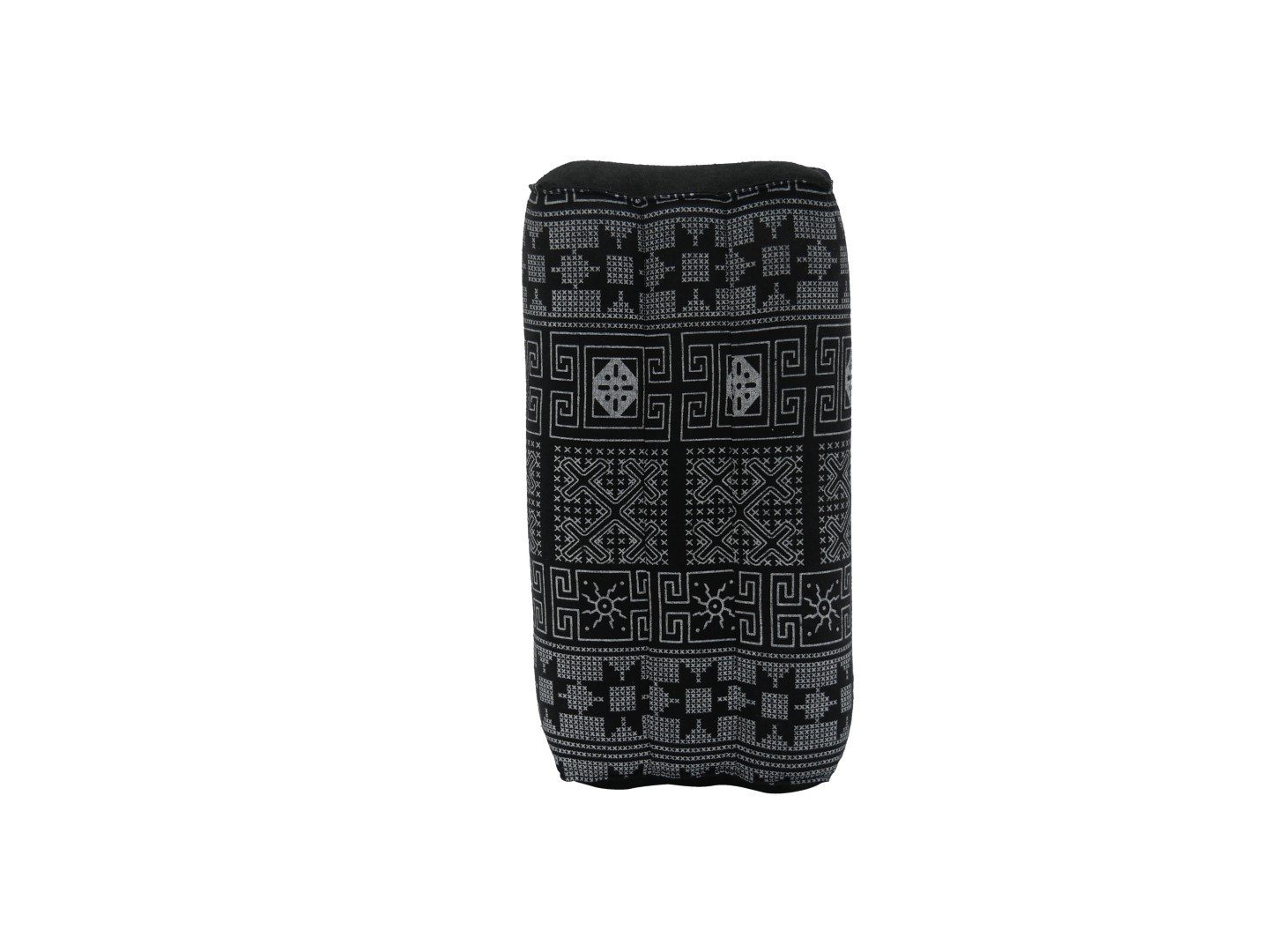 Yogakissen Meditationskissen Yogakissen orientalisch 35x18x12, schwarz orientalisch, angenehm weich, unterstützend