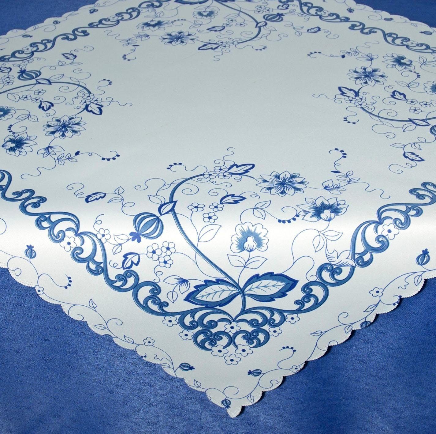 Delindo Lifestyle Mitteldecke ZWIEBELMUSTER, Glattes Gewebe, bedruckt