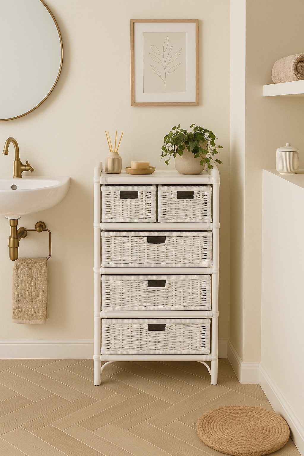 moebel-direkt-online Regal Rattanregal in drei Größen, günstig online kaufen