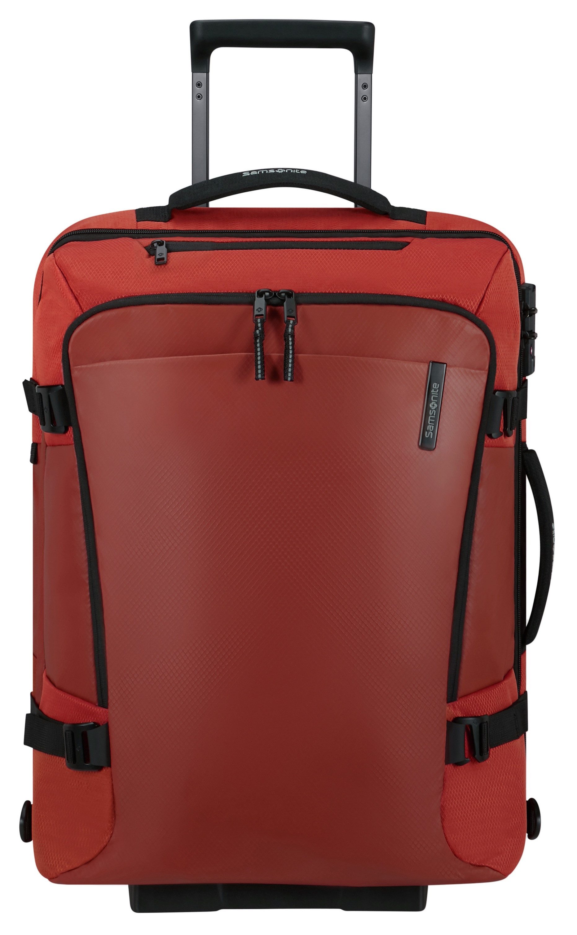 Samsonite Reisetasche ARMOX, 55 cm, Duffle mit Rollen TSA-Schloss Packgurte Trolley-Gestänge