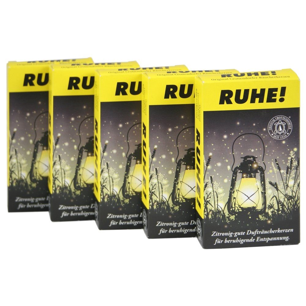 Duftkerze 1550, XL Räucherkerzen "RUHE!" im 5er Set