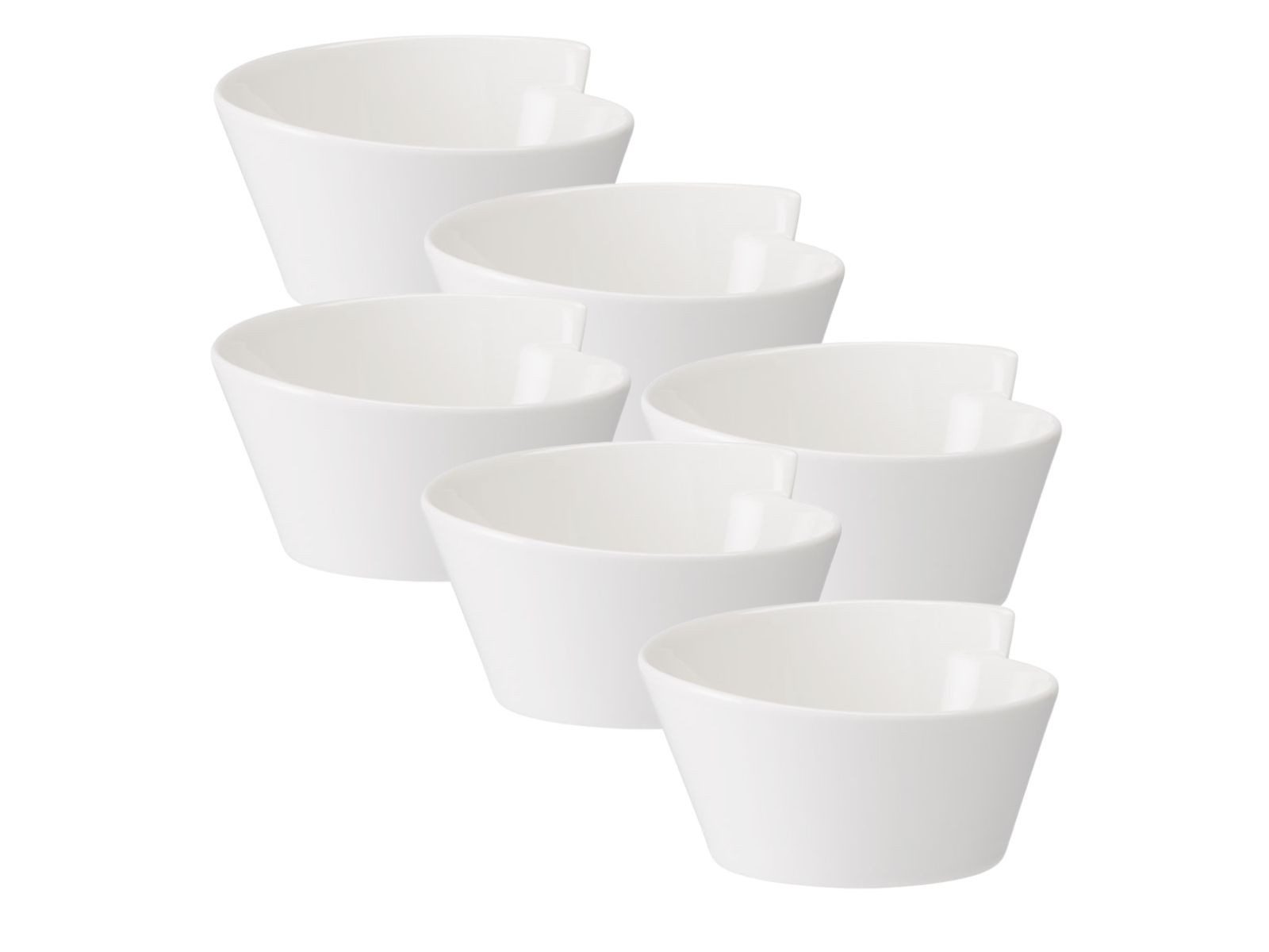 Villeroy & Boch Geschirr-Set New Wave Bol 0,6 l Set6, Premium Porcelain