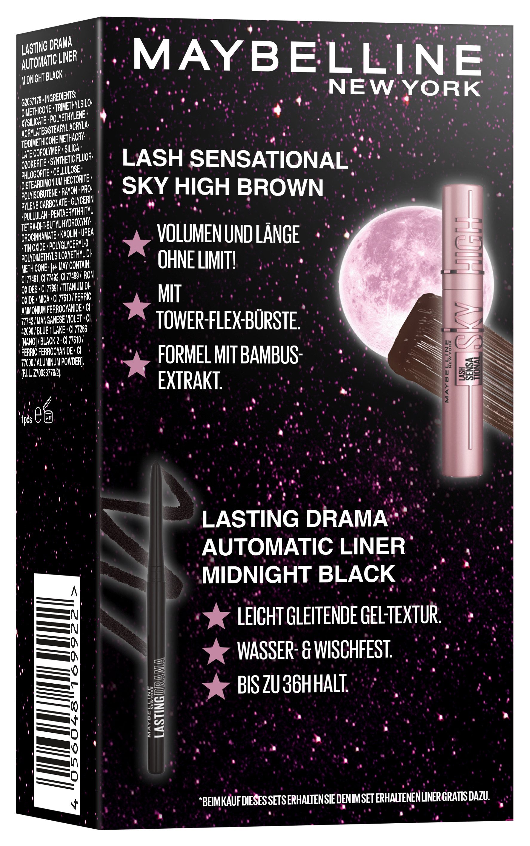 MAYBELLINE NEW YORK Make-up Set Maybelline NY Xmas Coffret Sky High + Lasting Drama Automatic Liner