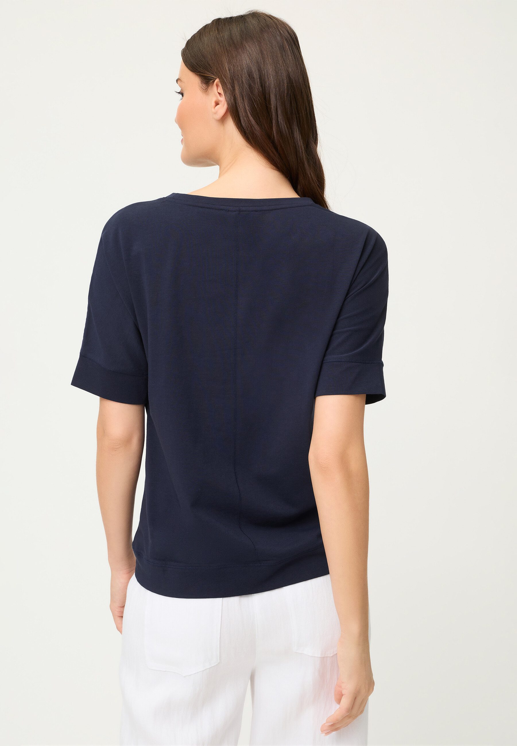 Olsen T-Shirt Shirt mit dezenter Ziernaht