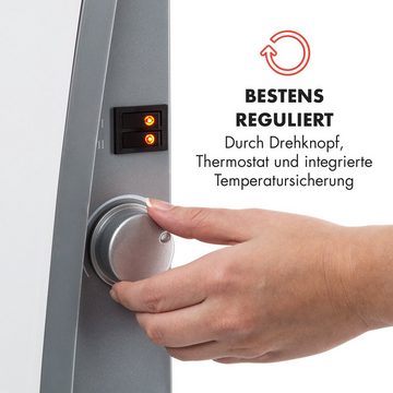 Klarstein Heizstrahler Glaskonvektor 600, 900 und 1500W Standgerät, 1500 W, Heizgerät Heizstrahler mit Thermostat Heizung