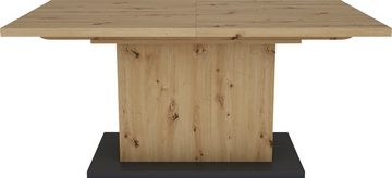 Homexperts Essgruppe Aiko, (Set, 5-tlg., Esstisch mit 4 Stühlen), Tisch mit Auszugsfunktion, Breite 160-200 cm