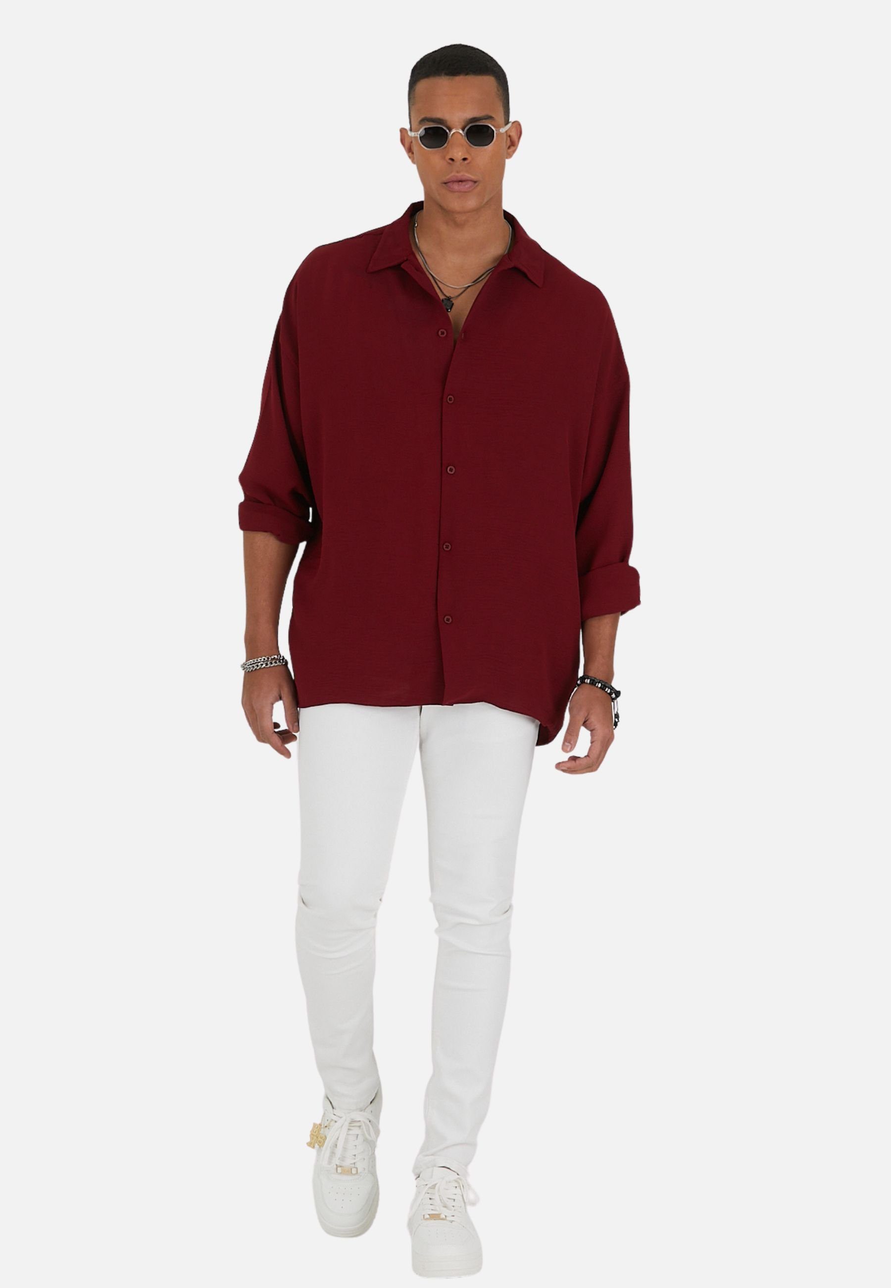 OSSY HOMER Langarmhemd Langarm Oversize Hemd günstig online kaufen