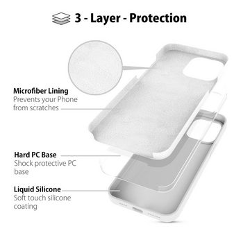 MyGadget Handyhülle Hülle für Apple iPhone 14 Pro Max, Gummierte 3 Layer Struktur Schutzhülle mit Soft Inlay & Hardcase Cover