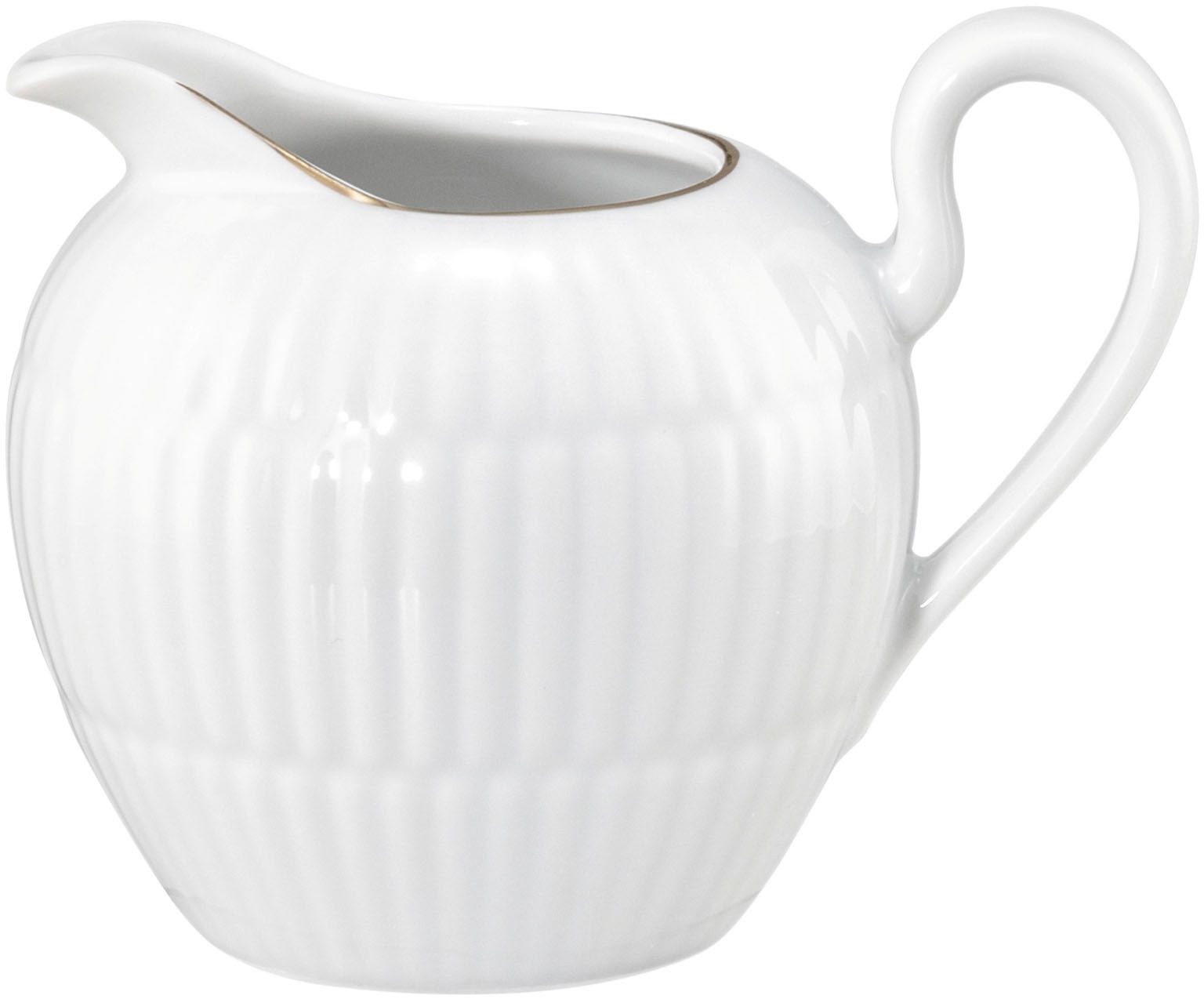 Seltmann Weiden Milchkännchen Amina, 0,17 l, (1-St), Kleines Kännchen, Kanne mit Relief und edler Goldumrandung