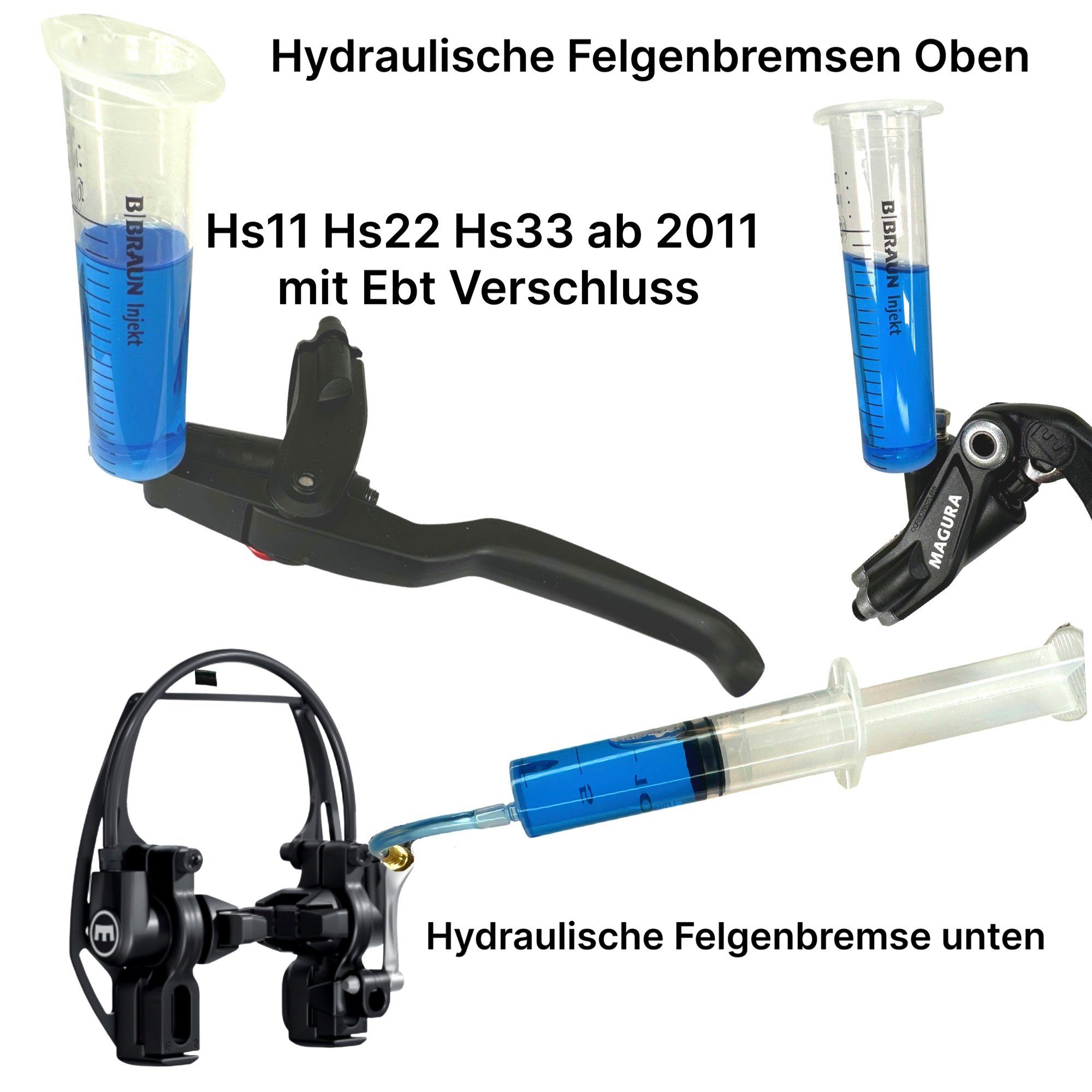 Fantic26 Felgenbremse Service Kit inkl. 100ml Royal Blood Öl MAGURA