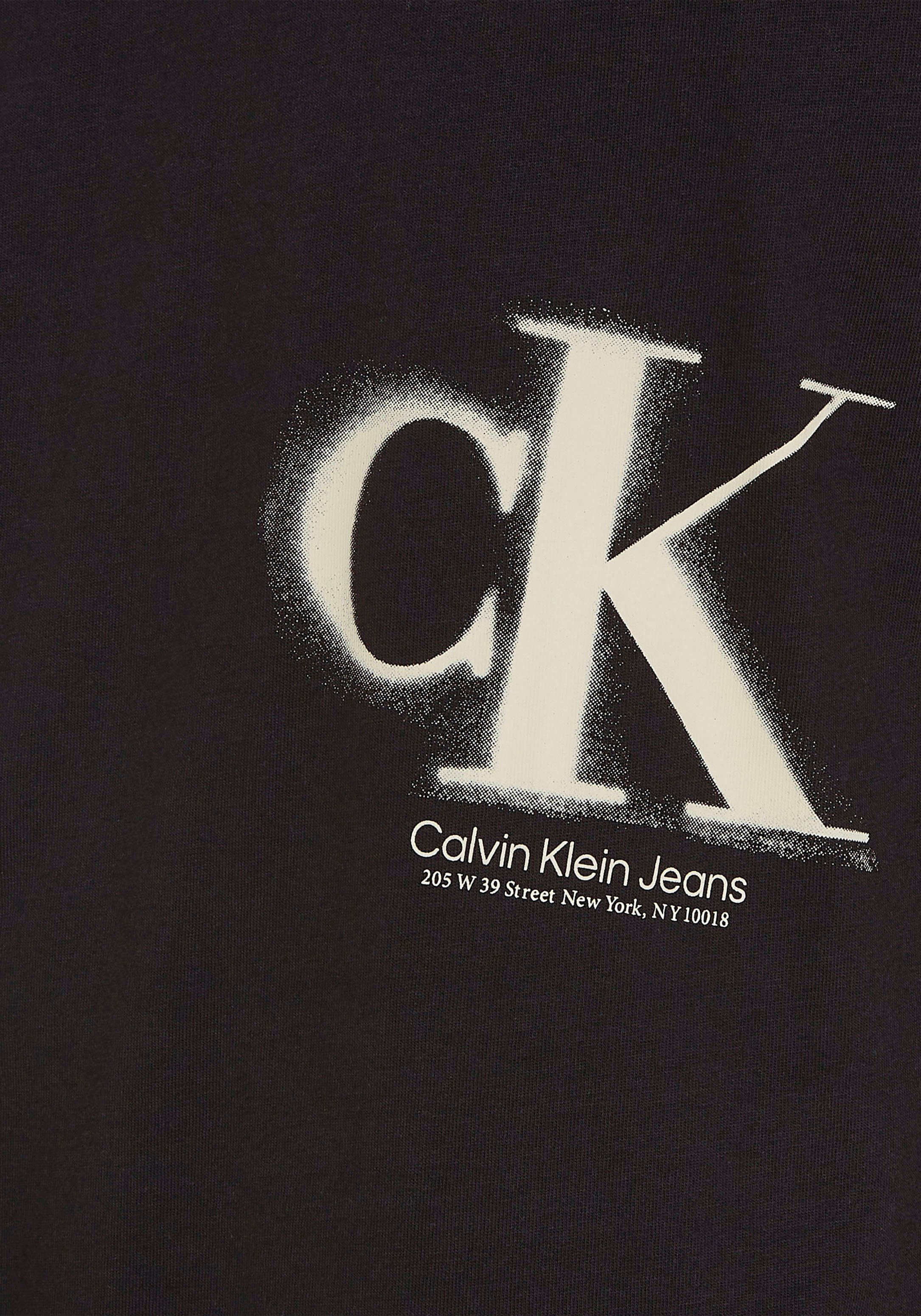 Jeans Black mit Klein Jeans Calvin Ck Logodruck Klein Calvin Kurzarmshirt