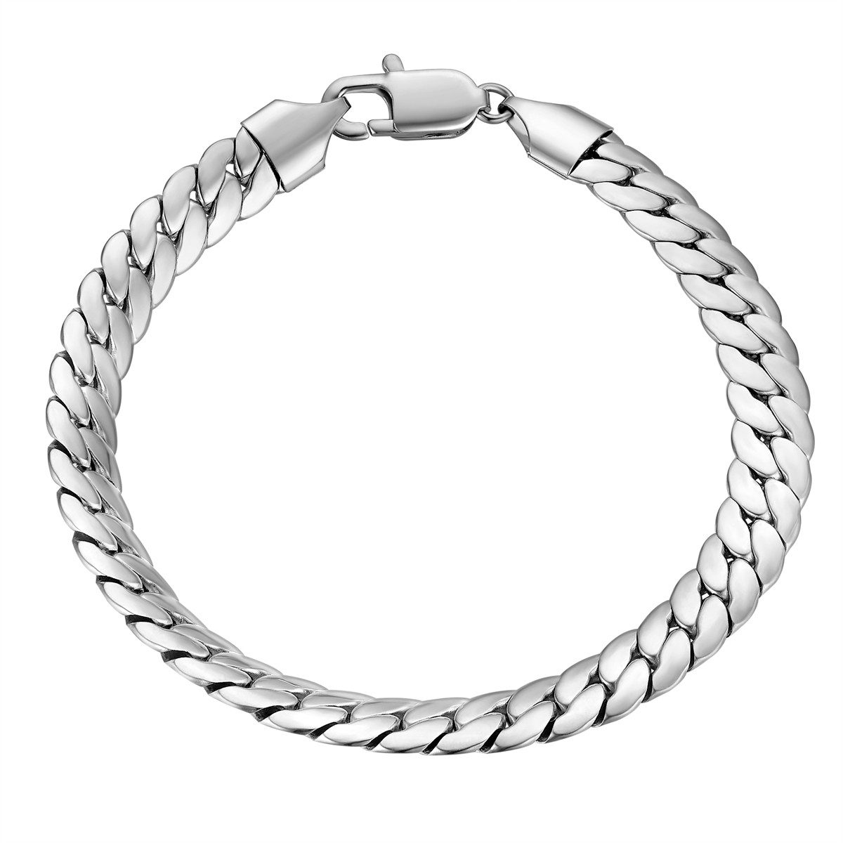 Edelstahlarmband silber