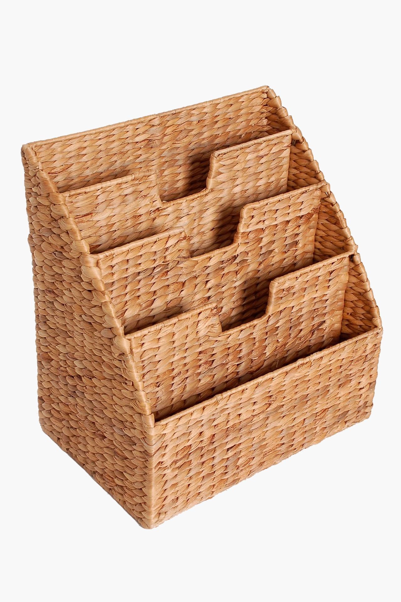 VIVANNO Zeitungsständer Wasserhyazinthe REGO Rechteckig - Natur Geflochten günstig online kaufen