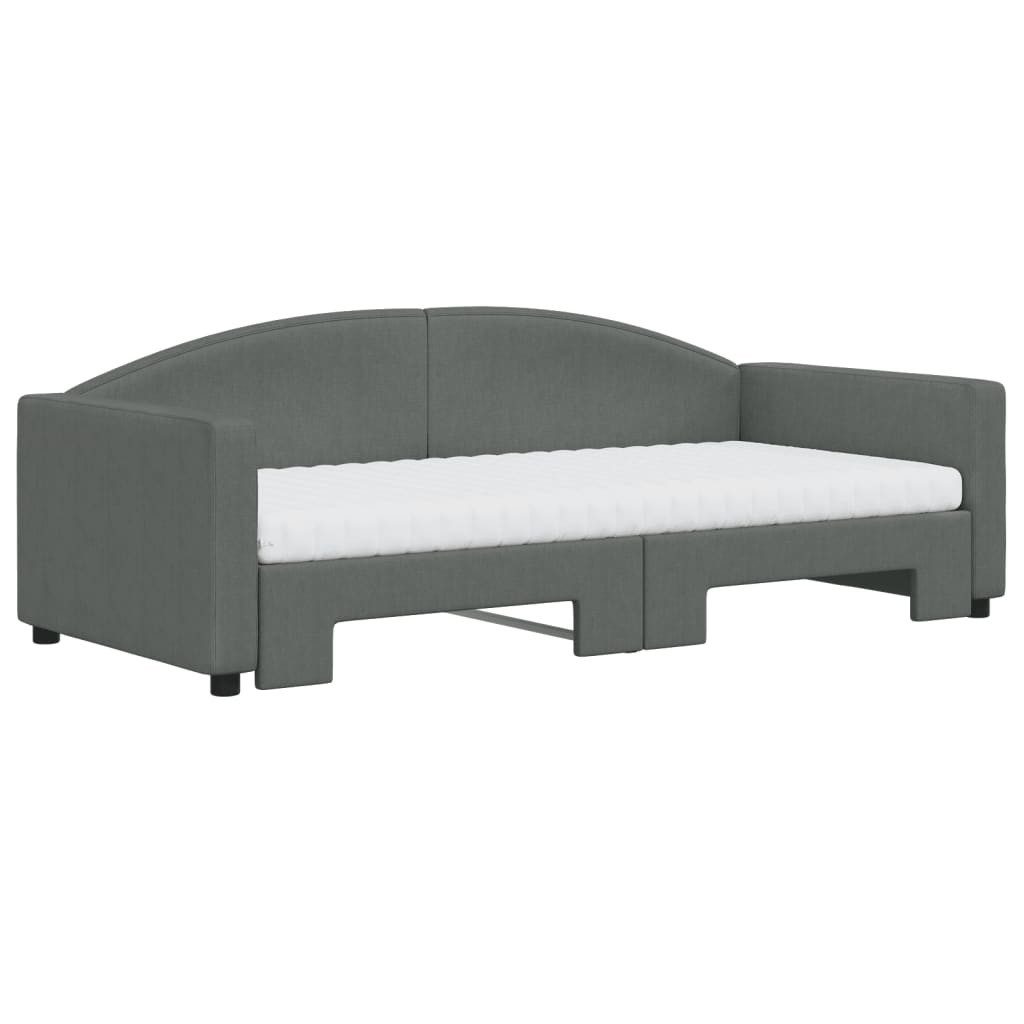 vidaXL Bett Tagesbett Ausziehbar mit Matratzen günstig online kaufen