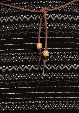 KangaROOS Jerseykleid (Set, mit abnehmbarem Gürtel) mit modischem Zick-Zack-Streifen-Design - NEUE-KOLLEKTION