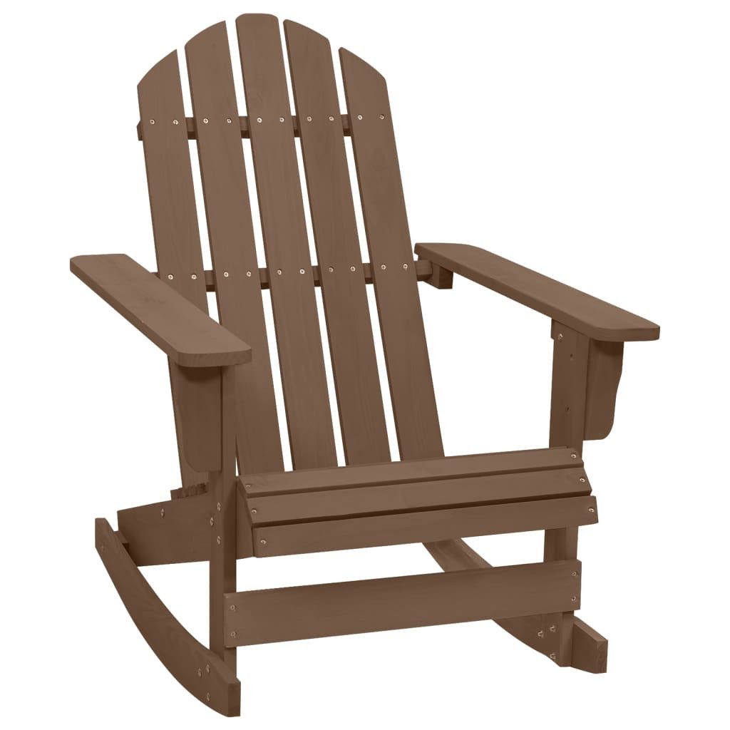 vidaXL Gartenstuhl Garten-Schaukelstuhl Holz Braun (1 günstig online kaufen