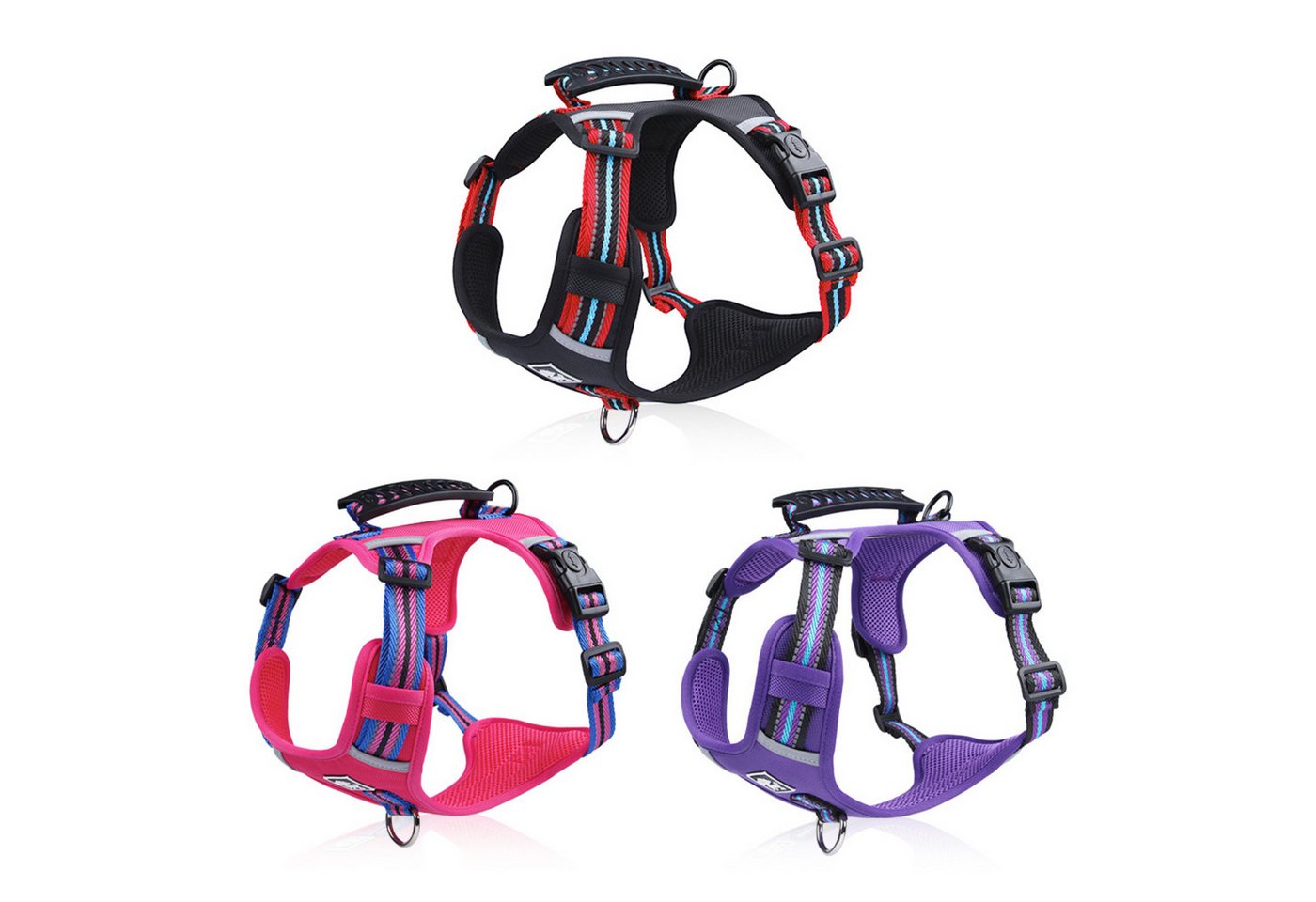 Thumbnail - BYSURE Hunde-Geschirr, Polyester, Hundegeschirr für Kleine Mittelgroße Hunde