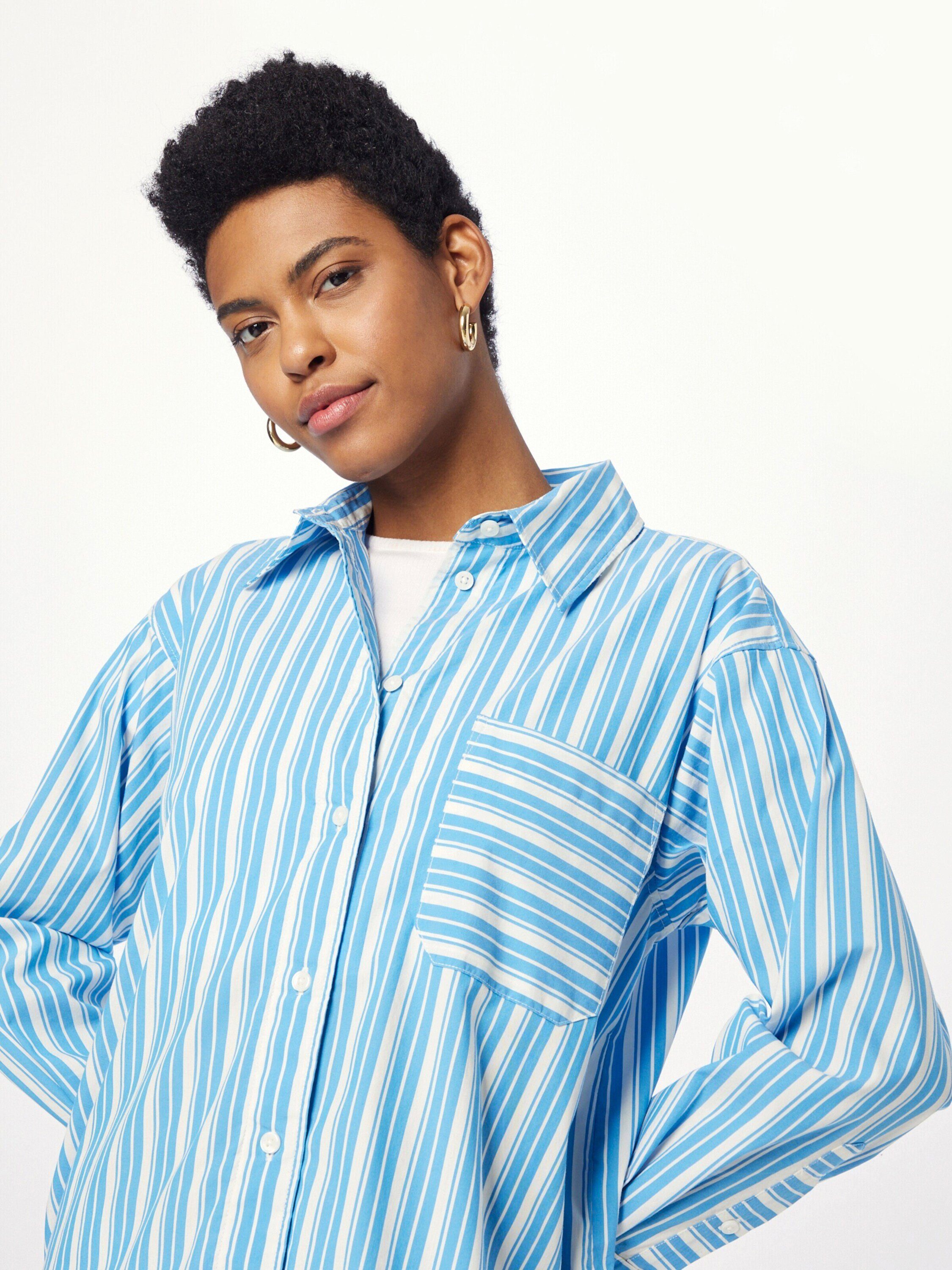 TOM TAILOR Denim Langarmbluse (1-tlg) Falten